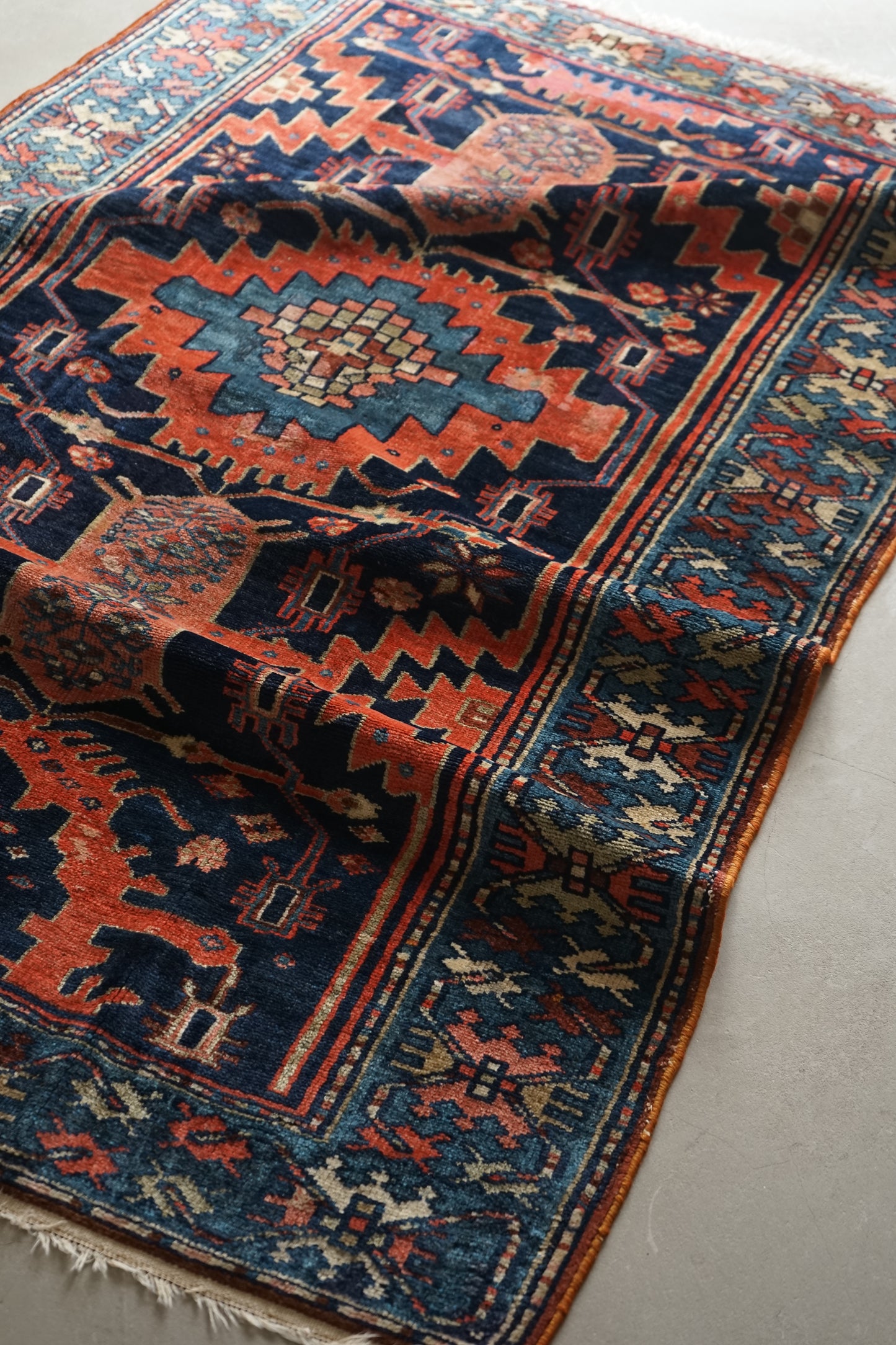 店頭販売 IRAN ANTIQUE BAKHTIARI 1820-1840年代 151 × 101 cm