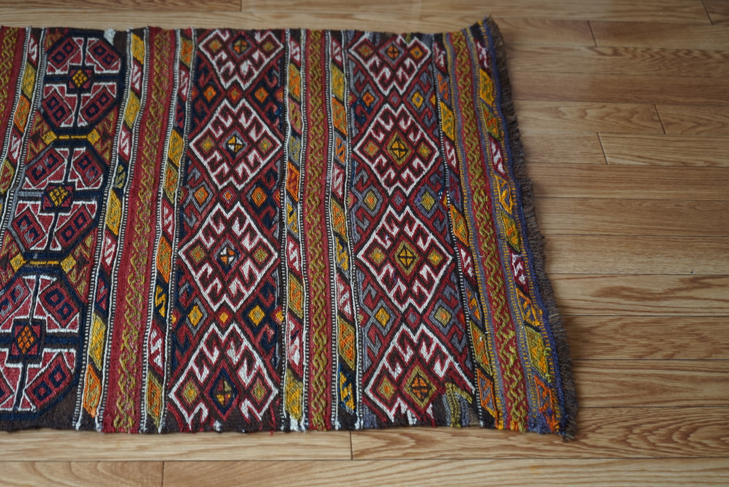 Tribal rug Eastern Türkiye Vintage Kurdisan Kilim 1965-1970年代 92 × 81 cm