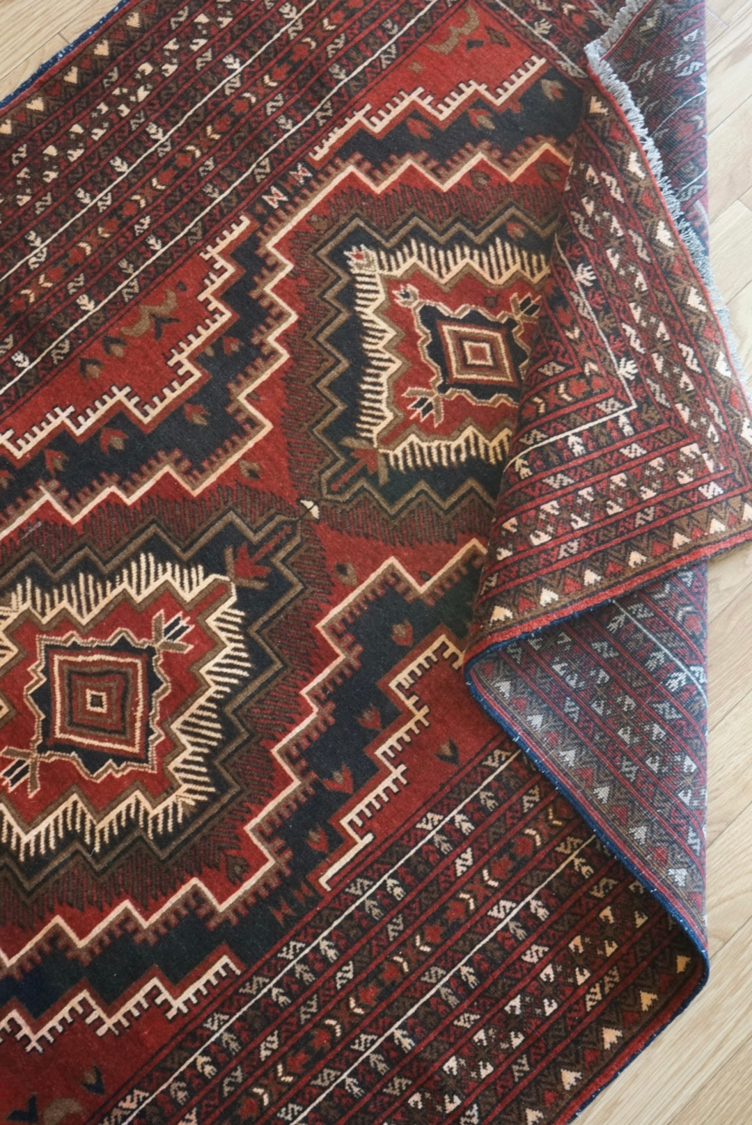 Afghanistan Vintage Turkmen Ali Khoja 1975年代 194 × 118.5 cm  No.AF2533