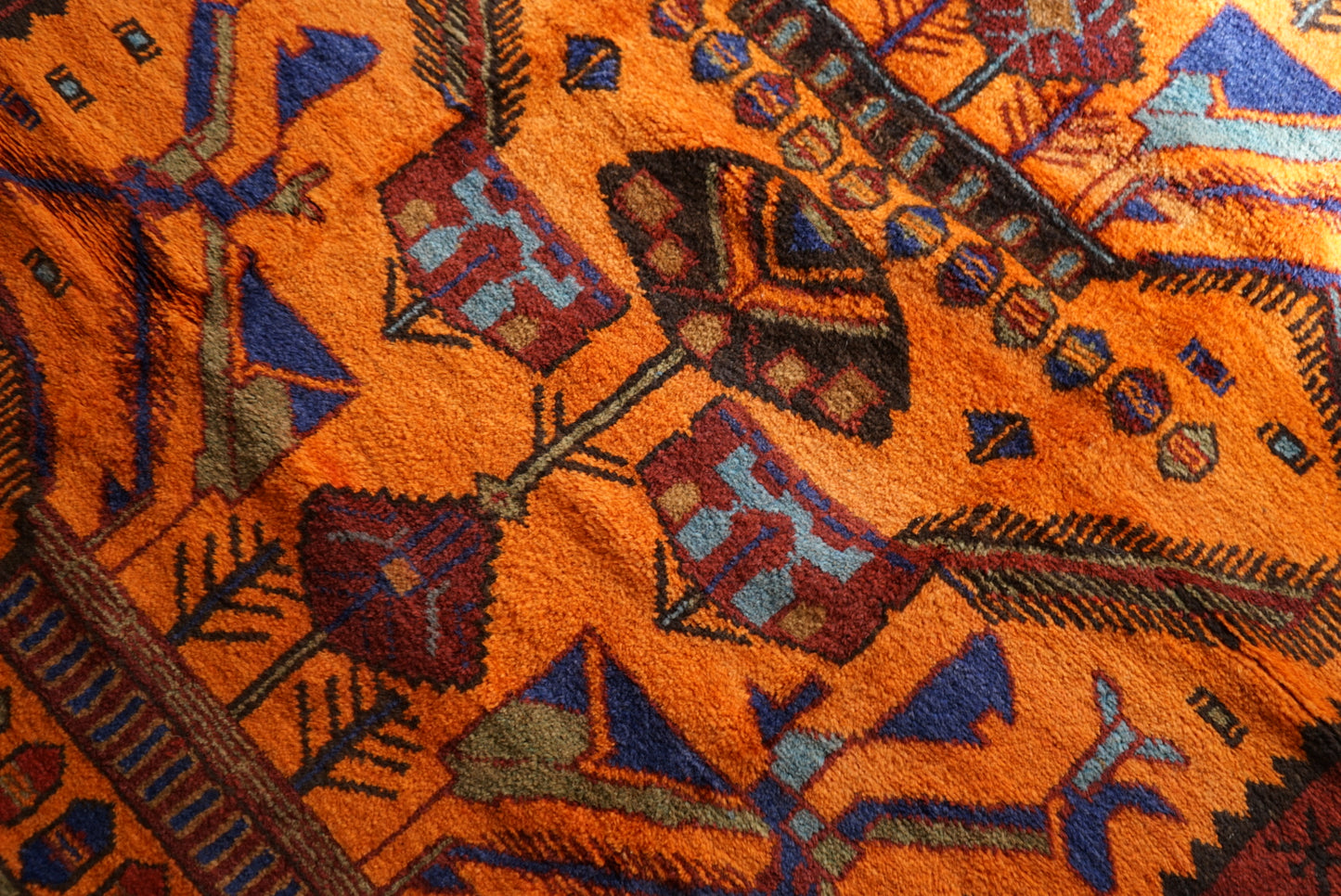 AFGHANISTAN VINTAGE BALUCH 1980-1985年 216 × 129 cm