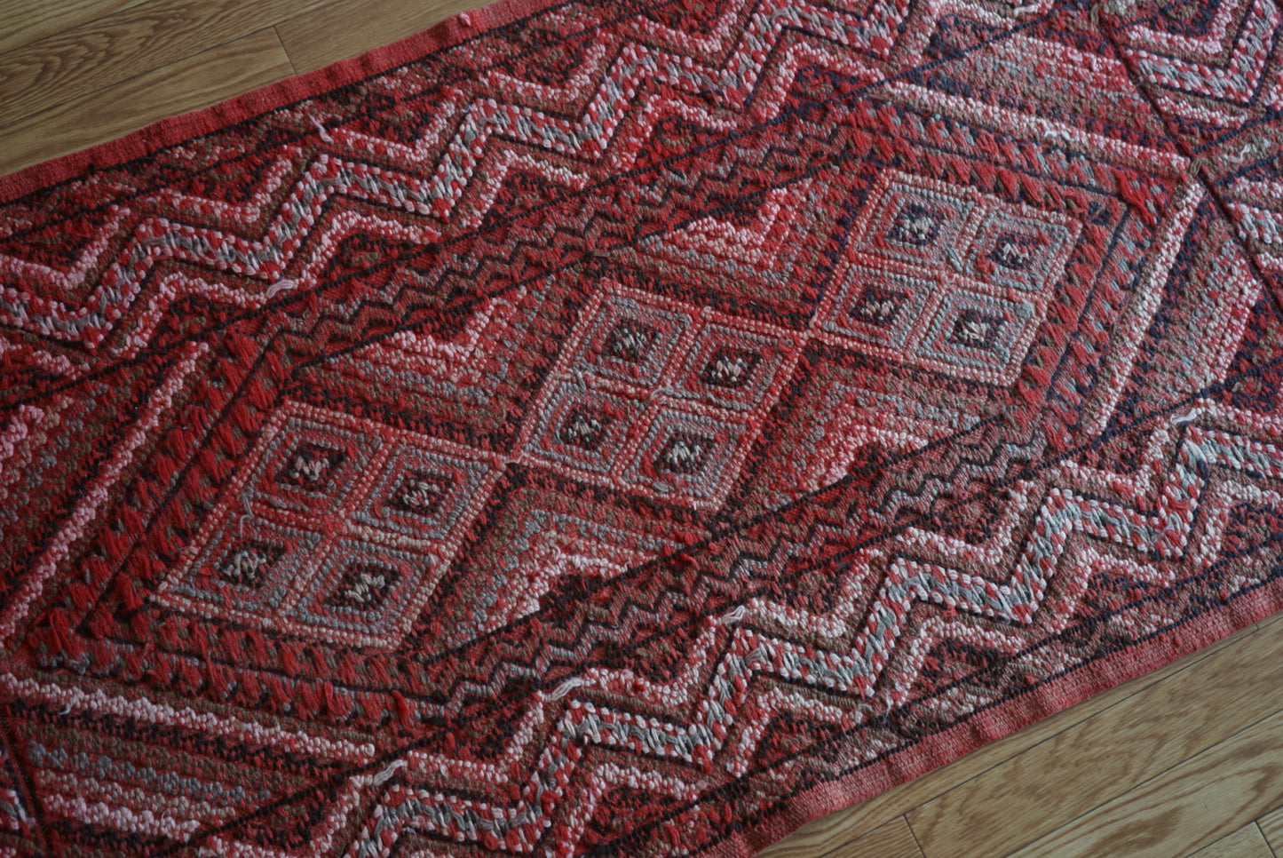 Türkiye Old Kilim Red 1970年代 180 × 88 cm No.TR25268