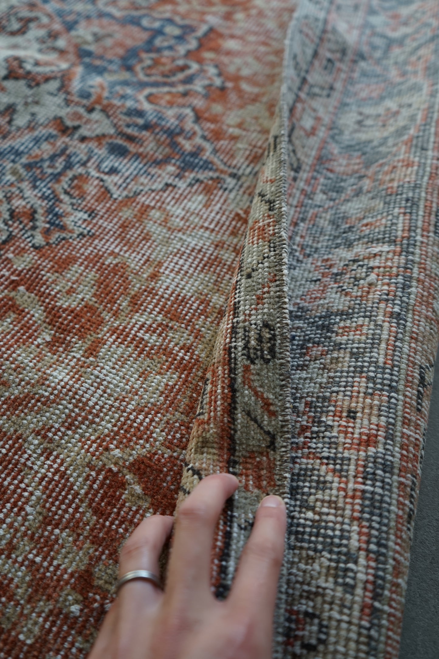 TURKEY OLD ISPARTA ORANGE 1970年代 272 × 161 cm No.TR25198