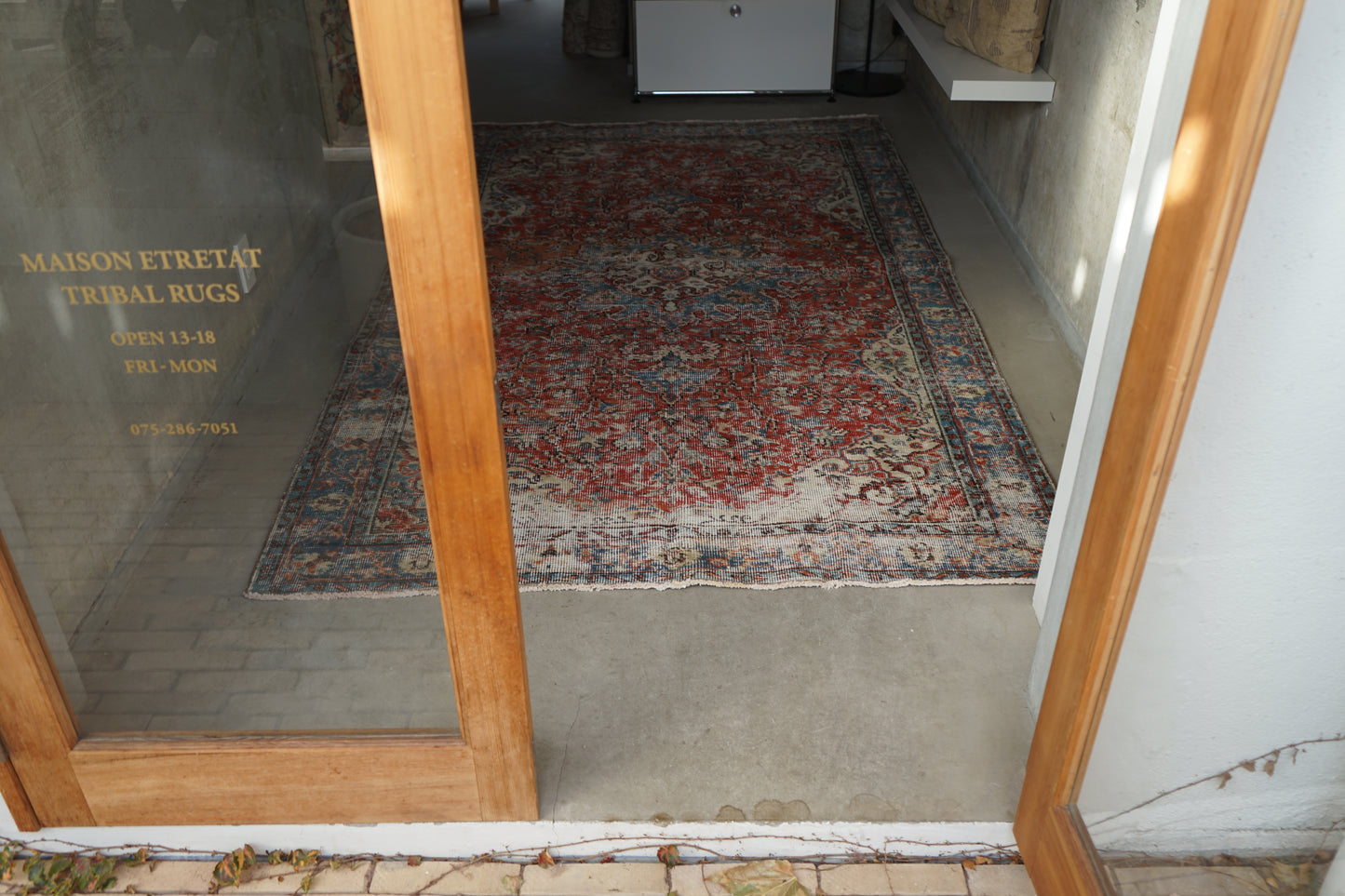 TURKEY OLD ISPARTA TURQUOISE RED 1970年代 261 × 155 cm No.TR25212