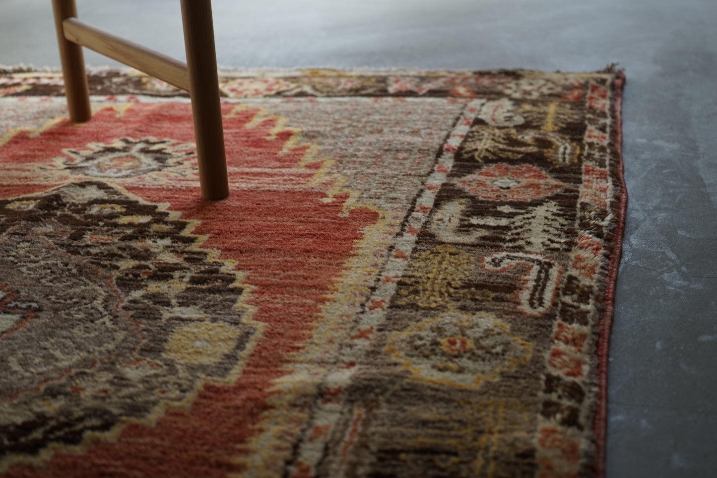 TRIBAL RUG TURKEY OLD KONYA OUSHAK 1965年代 164 × 115 cm No.TR25194