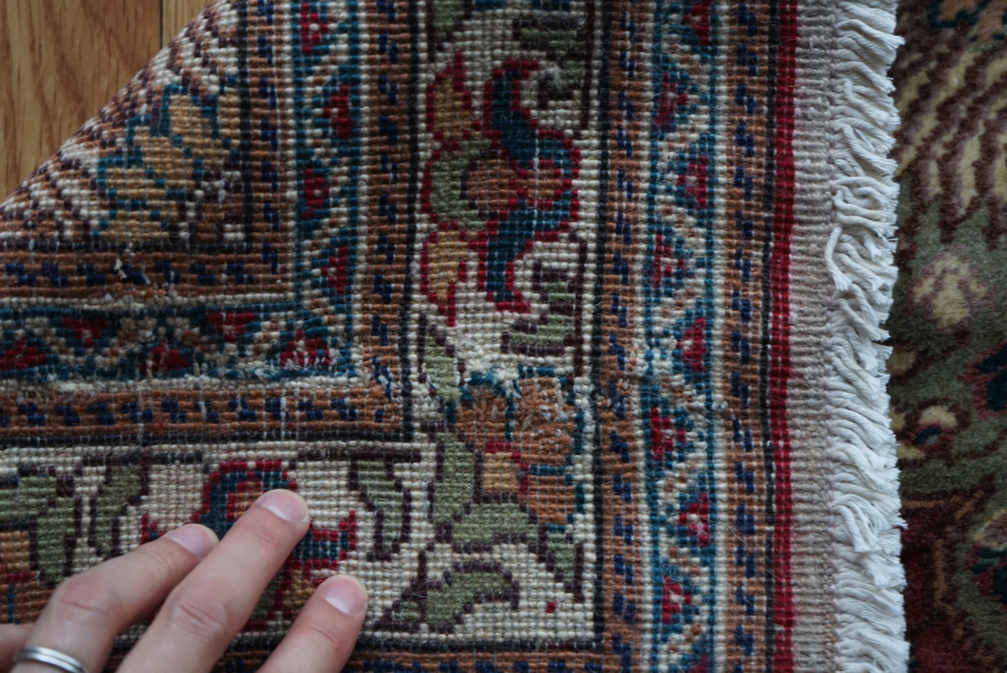 Türkiye Old Kayseri Floral Pink , Beige Doorsize 1960年代 105 × 64 cm No.TR25354