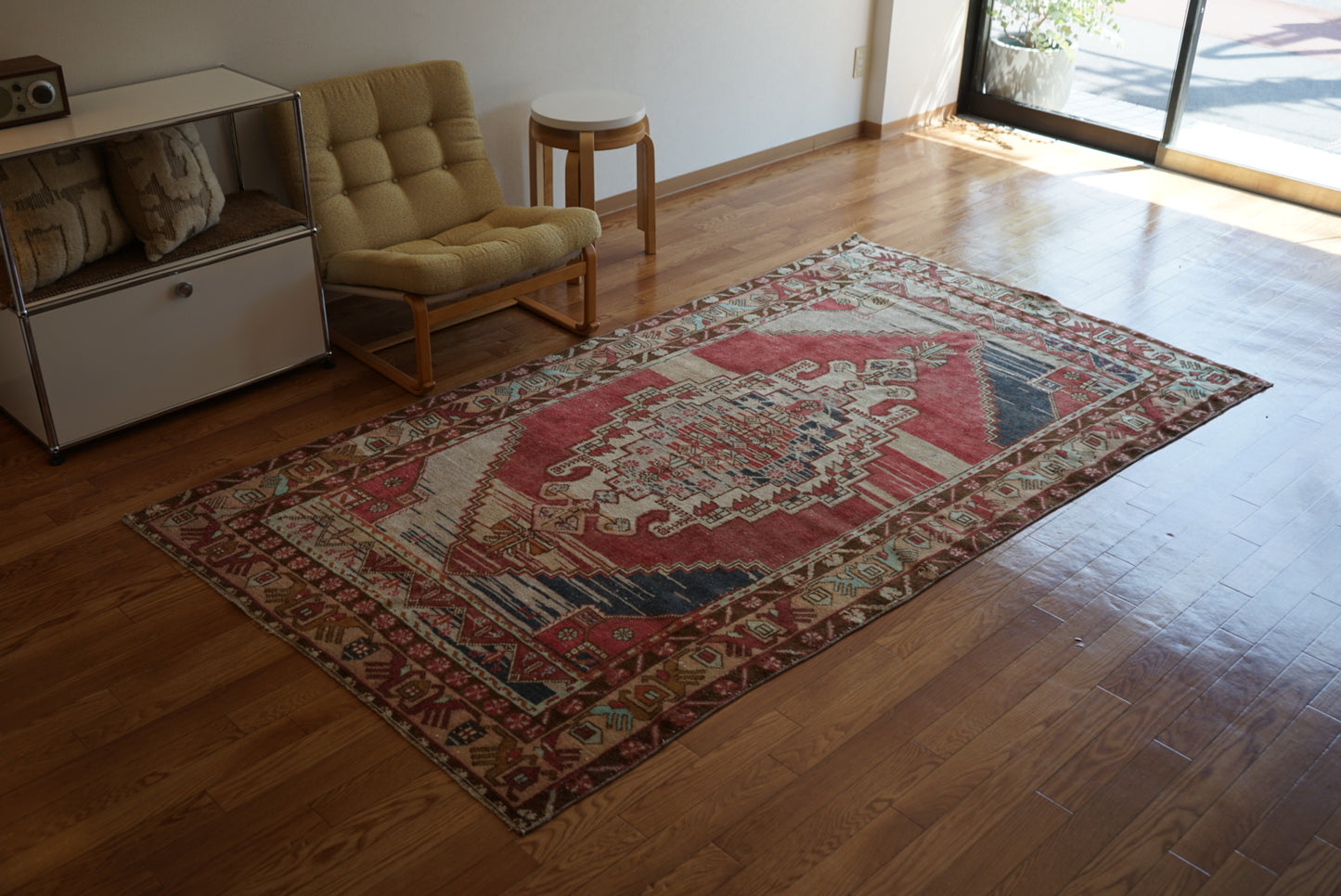 Türkiye Old Kayseri Medallion Modern Color 1970年代 257 × 145 cm No.TR25390