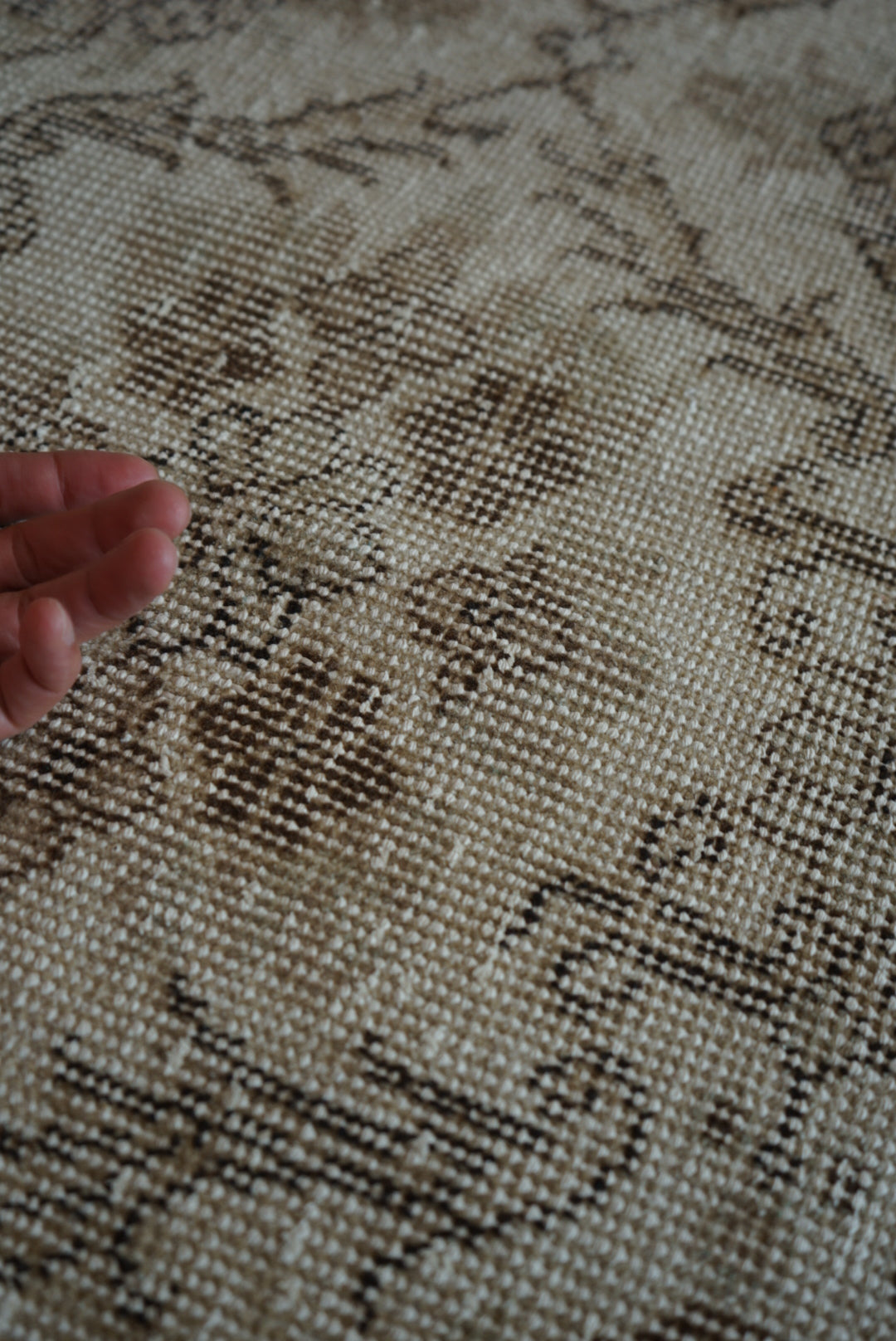 Türkiye Old Isparta Beige Floral 1970年代 272 × 152 cm No.TR25351