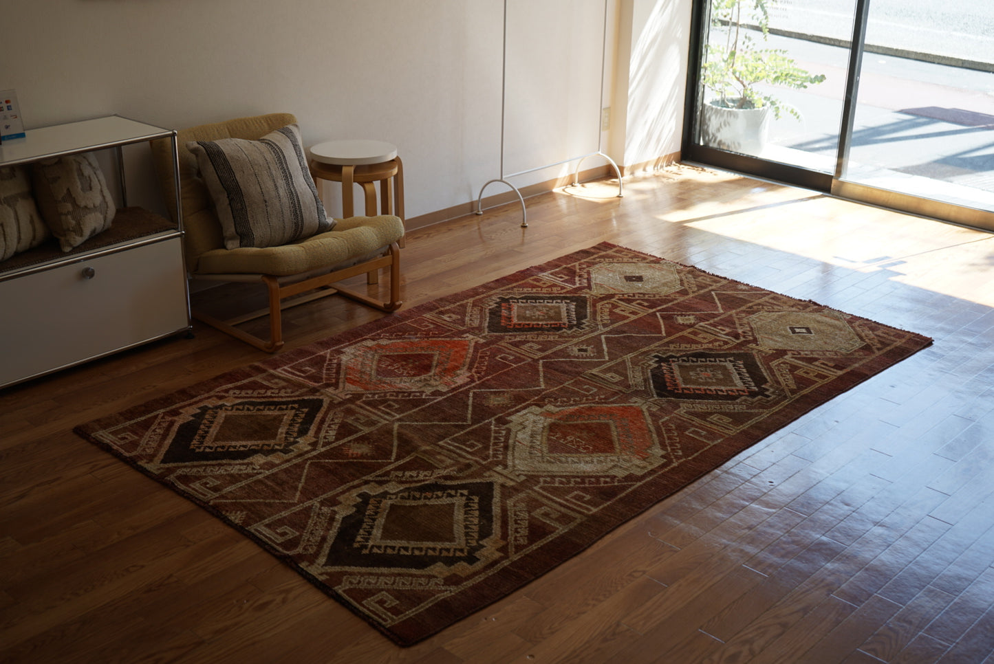 TURKEY VINTAGE ANATORIA BROWN 1980年代 256 × 155 cm No.TR25157
