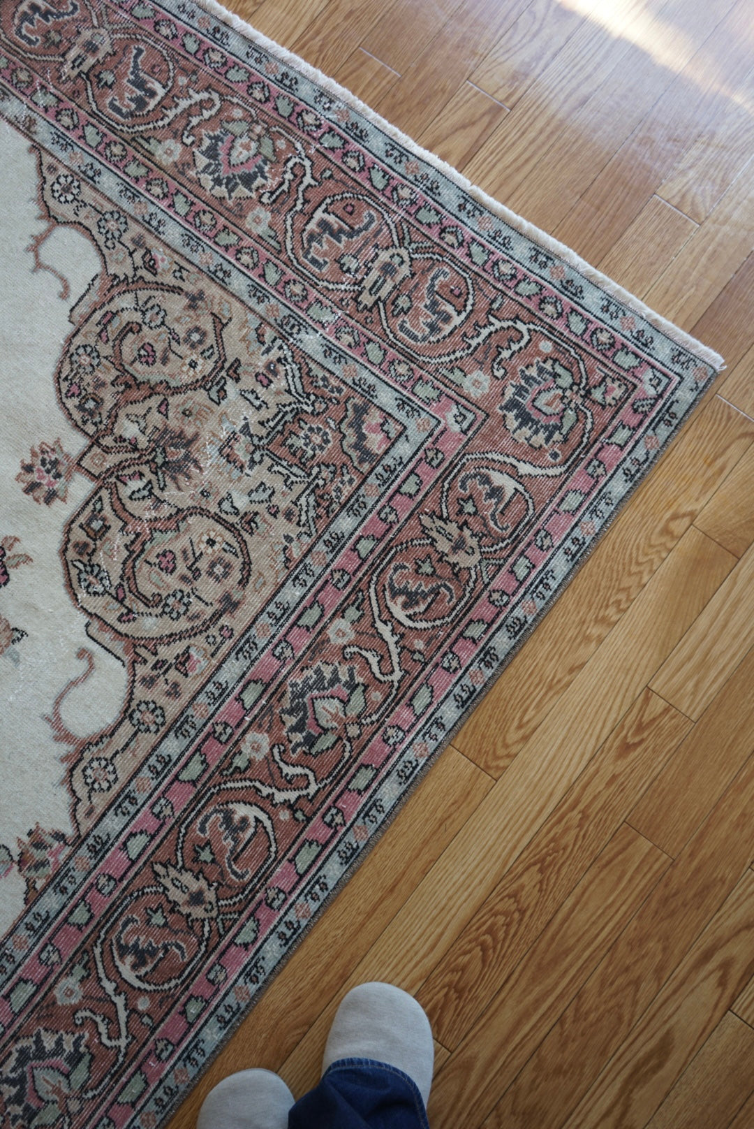 Türkiye Old Isparta Pink Beige 1950-1960年代 312 × 198 cm