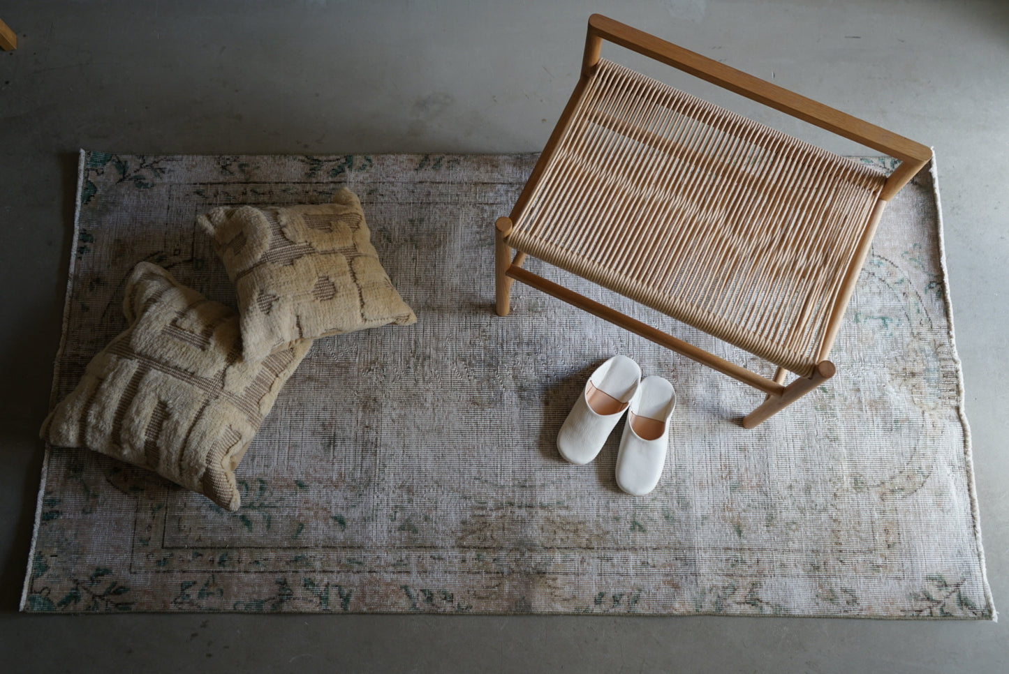 TURKEY OLD ISPARTA GREEN GARDEN 1970年代 189  × 101 cm No.TR25133