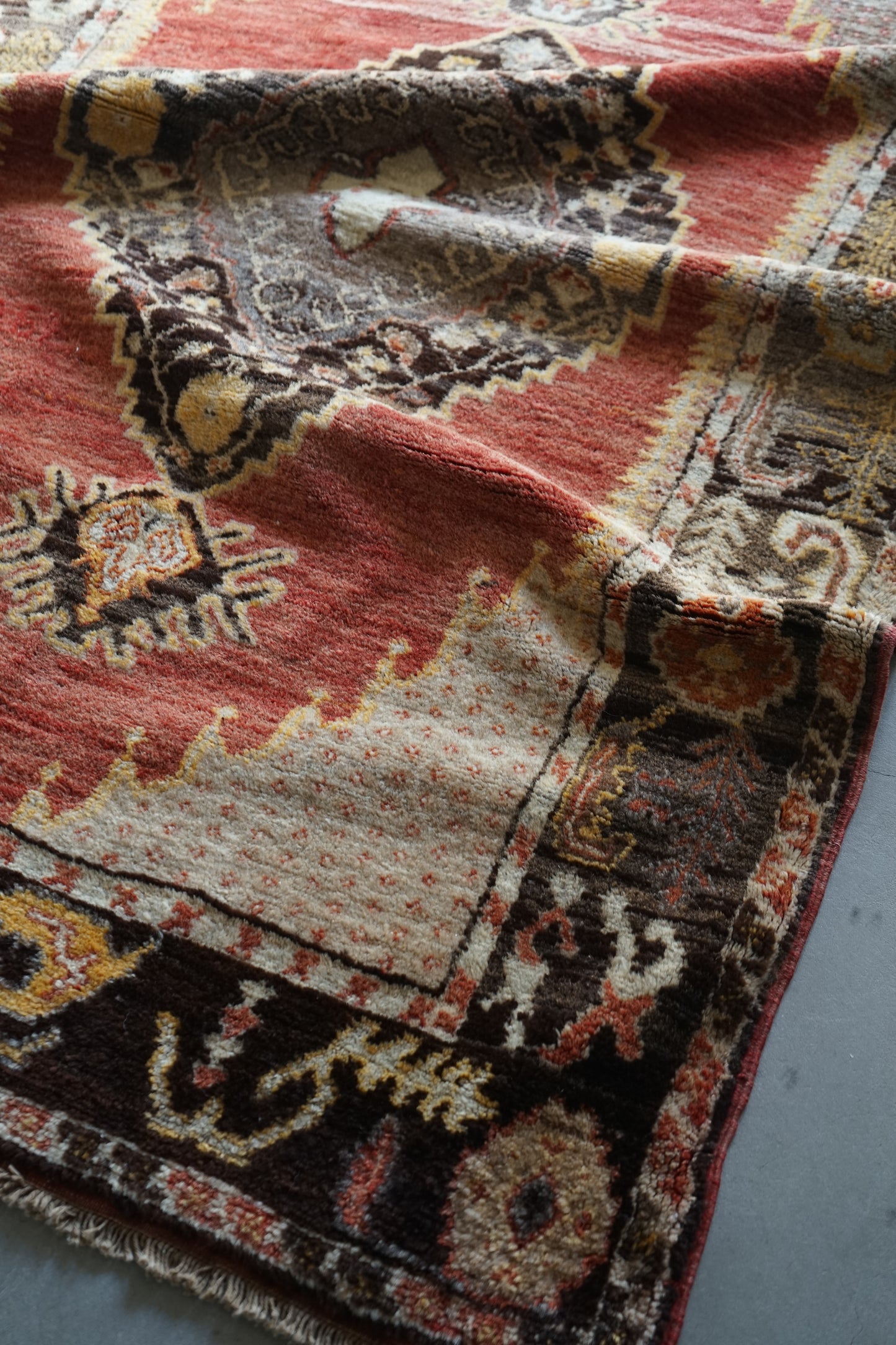 TRIBAL RUG TURKEY OLD KONYA OUSHAK 1965年代 164 × 115 cm No.TR25194