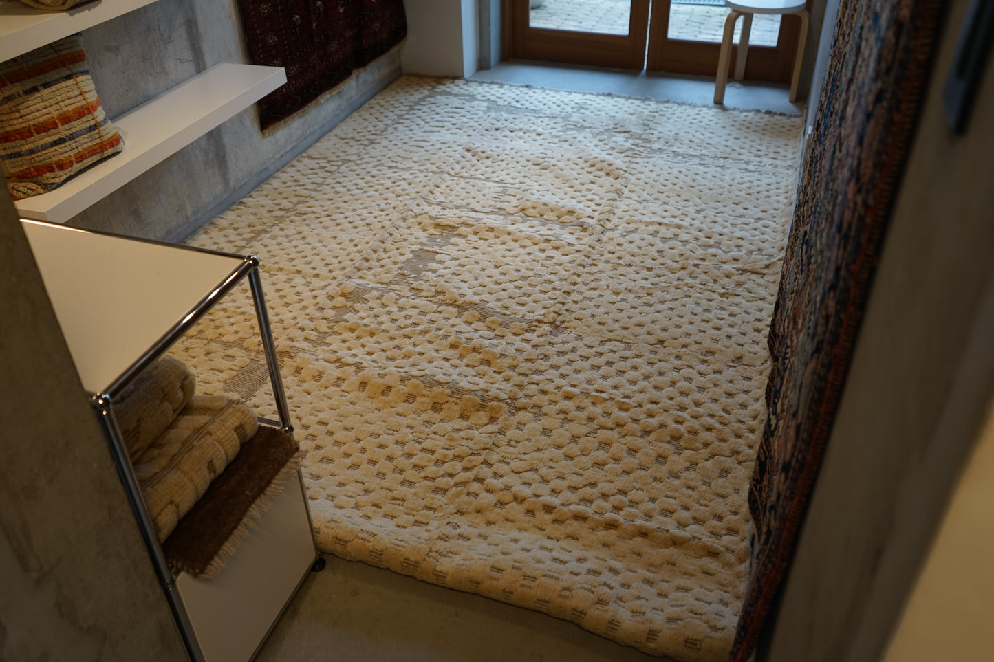 店頭販売 ORIGINAL IRAN QASHQAI KILIM LIVING MAIN SIZE " LAND " 300 × 200 cm