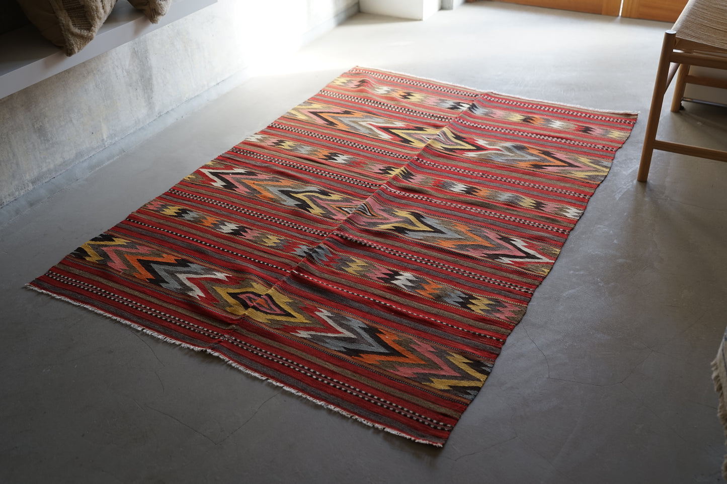 Türkiye Old Balkan Kilim 1950-1960年代 159 × 116 cm