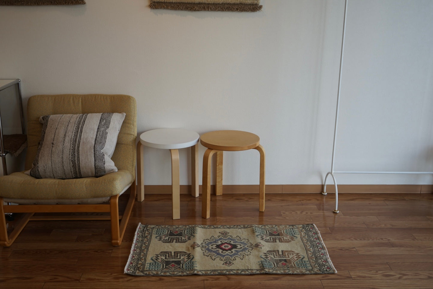 Türkiye Old Oushak Yellowbeige 1970年代 97 × 50.5 cm No.TR25414