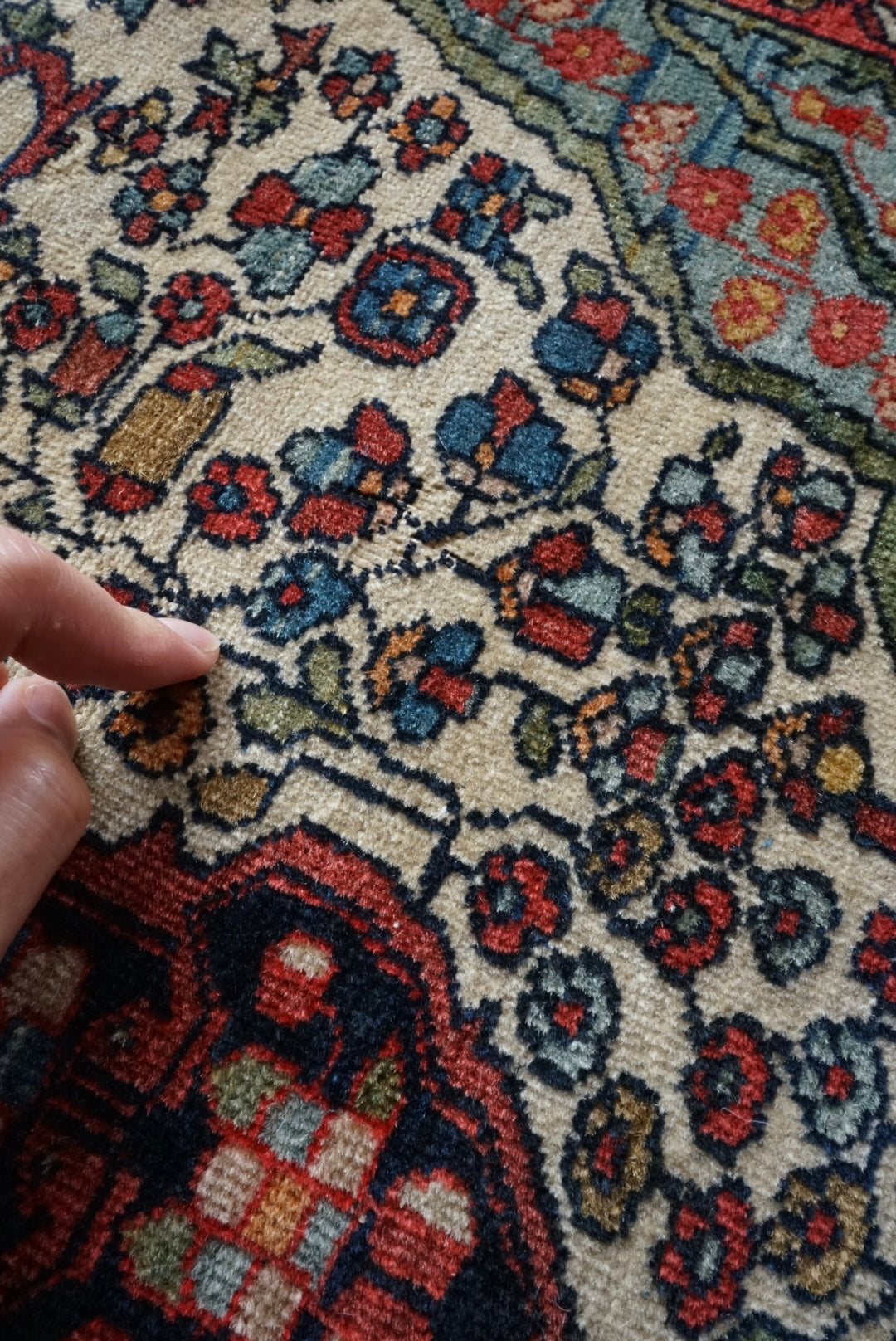 店頭販売 Türkiye Old Kemaliye Flower Medallion 1930年代 186 × 108 cm No.TR25457