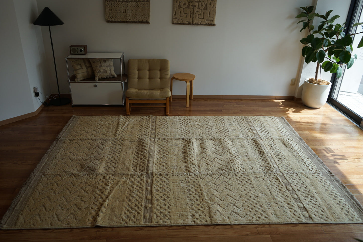 店頭販売 ORIGINAL IRAN  QASHQAI KILIM LIVING MAIN SIZE " MOM " 300 × 200 cm