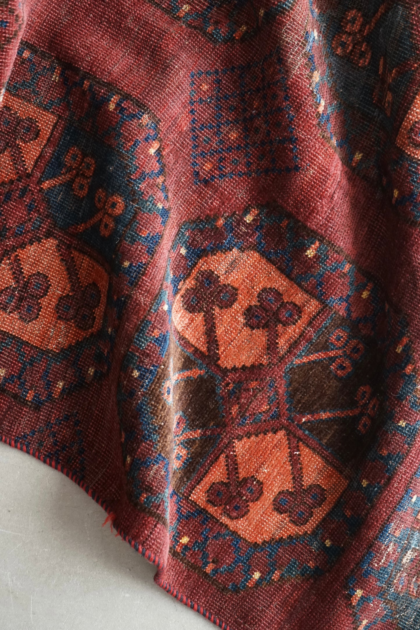 IRAN ANTIQUE TURKMEN ERSARI 1820年代 180 × 87 cm