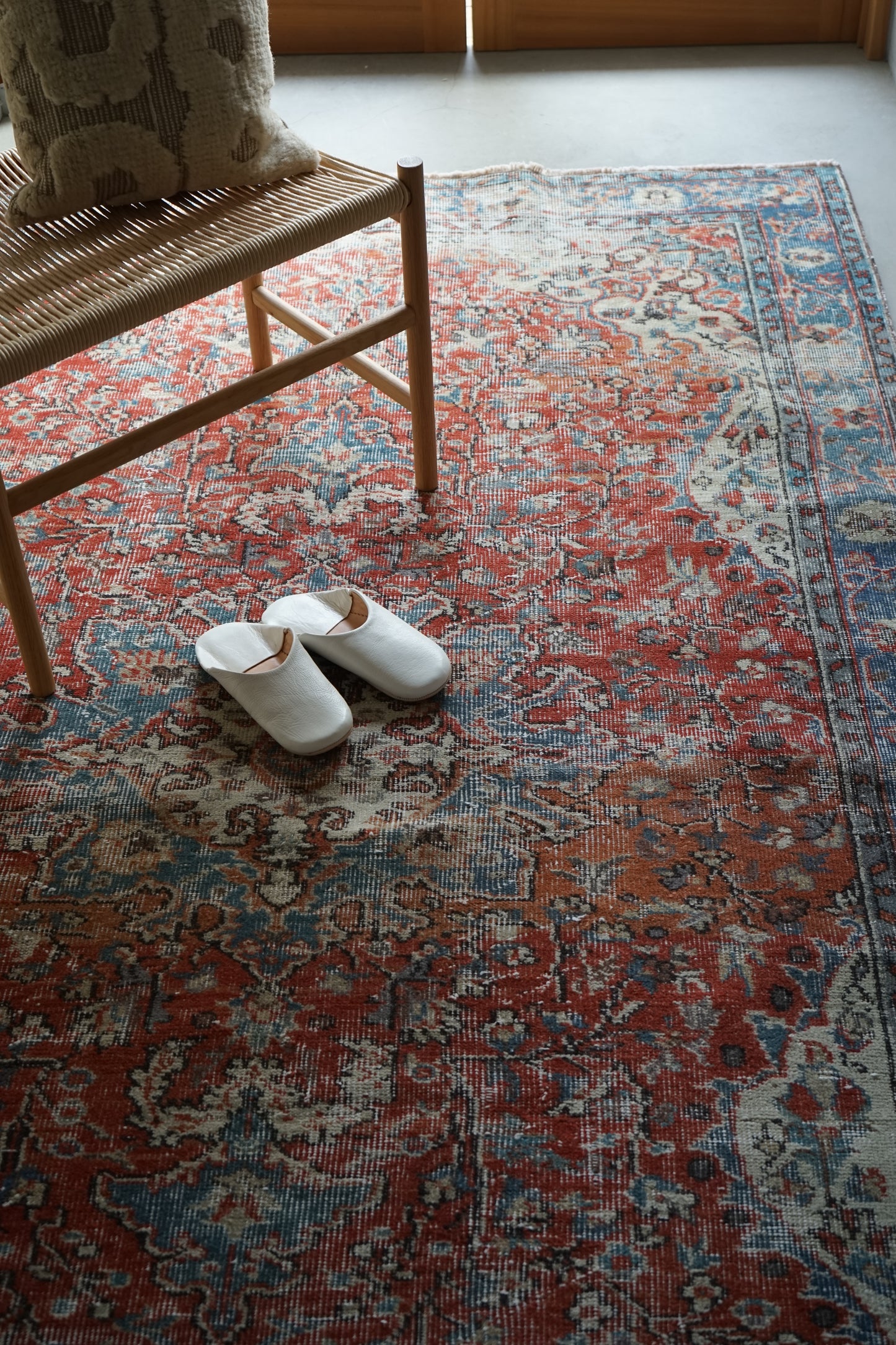 TURKEY OLD ISPARTA TURQUOISE RED 1970年代 261 × 155 cm No.TR25212