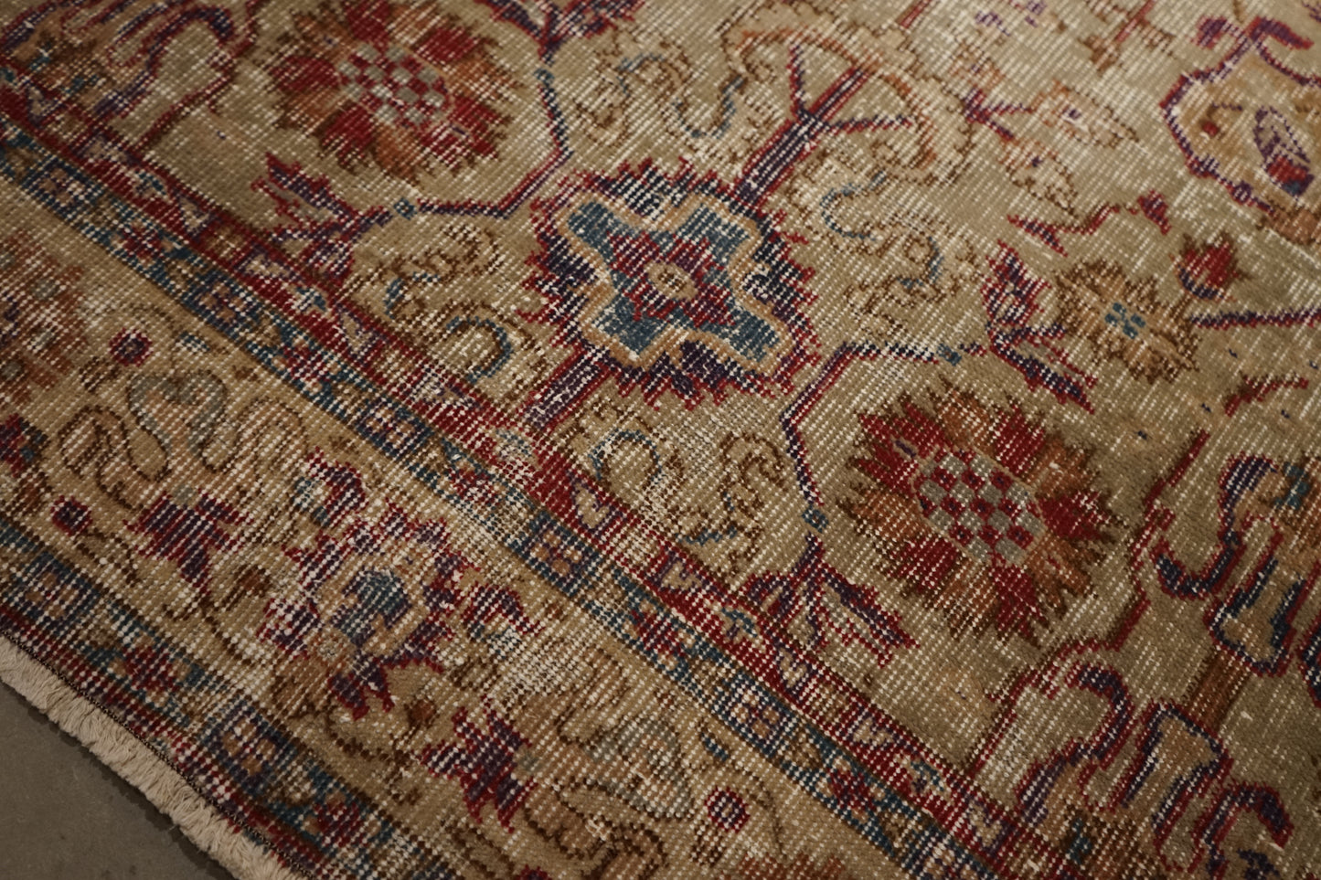 Türkiye Old Isparta Pink Beige 1970年代 250 × 162 cm No.TR25228