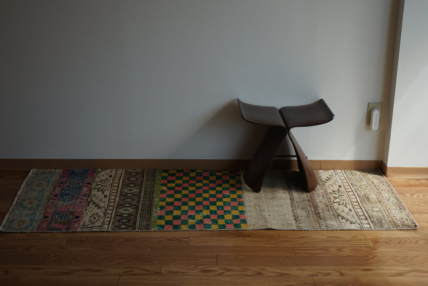 Türkiye Old Isparta Patchwork Runner Size 1970年代 176 × 69 cm No.TR25236