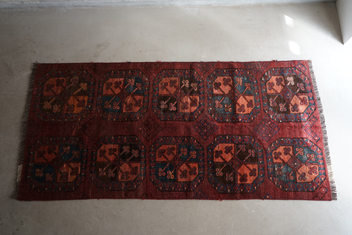 IRAN ANTIQUE TURKMEN ERSARI 1820年代 180 × 87 cm
