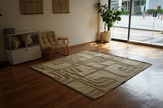 店頭販売 ORIGINAL IRAN QASHQAI KILIM LIVING SIZE " PERSIA " 200 × 200 cm