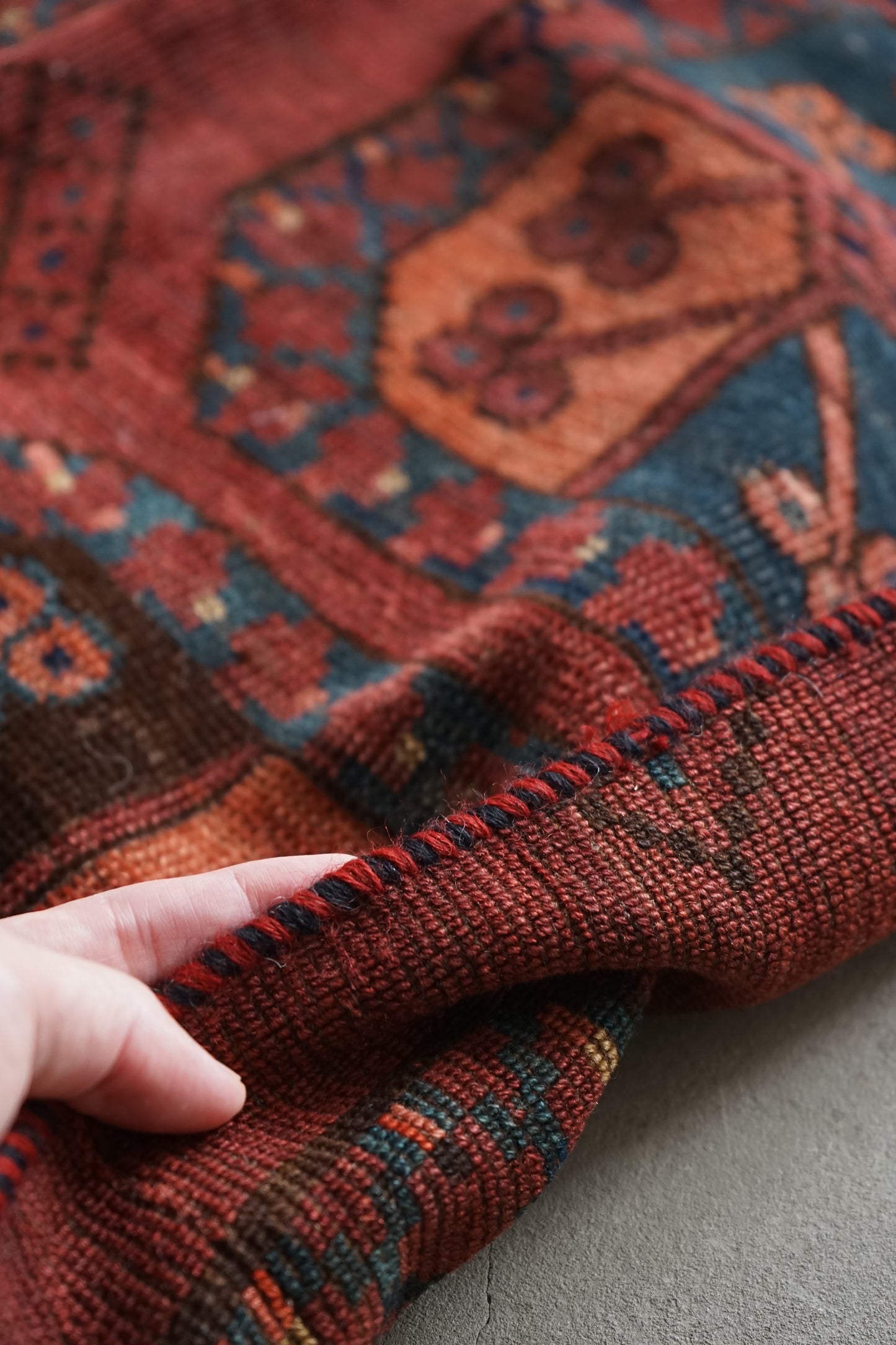 IRAN ANTIQUE TURKMEN ERSARI 1820年代 180 × 87 cm