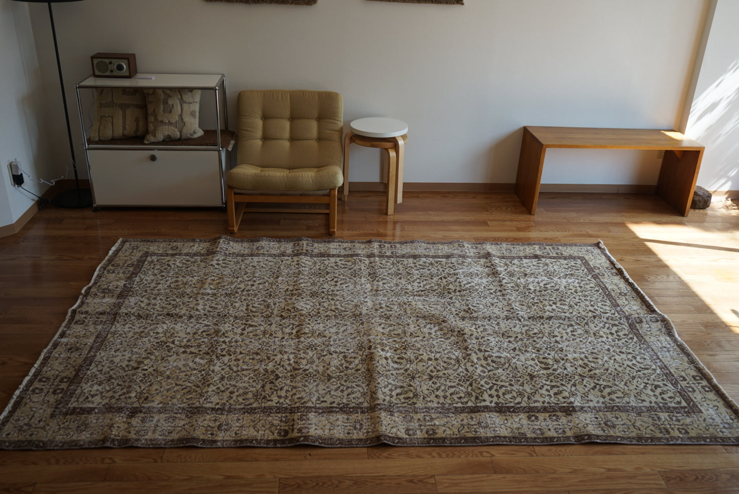 Türkiye Old Isparta Goldenbeige , Brown 1970年代 263 × 162 cm No.TR25404