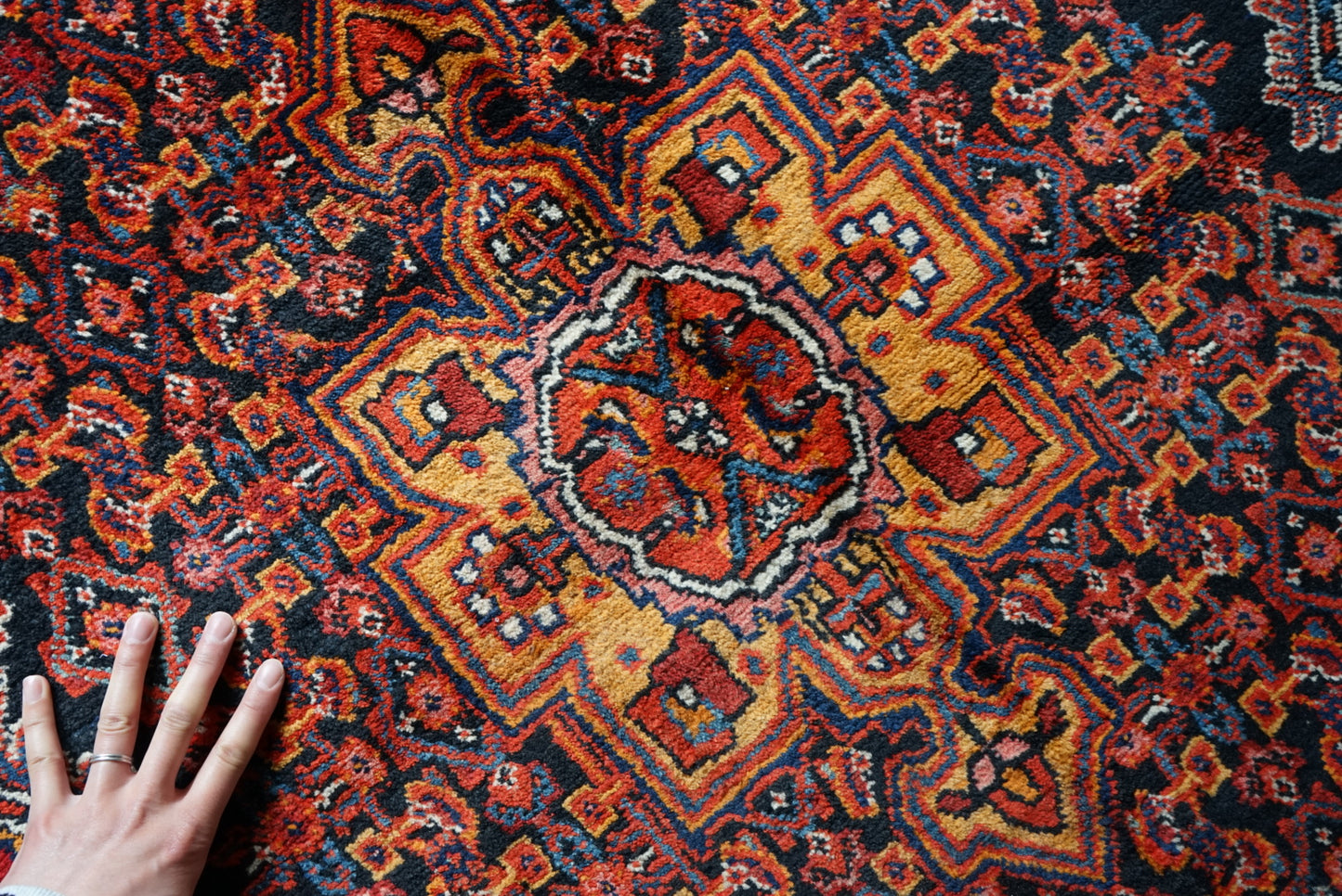 店頭販売 IRAN ANTIQUE ZANJAN 1920年代 220 × 135 cm