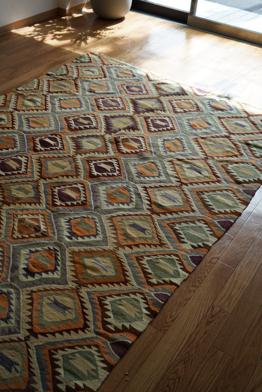 Türkiye Old Sivas Kilim 1960年代 314 × 165 cm / 国内送料無料・羊毛手織りキリム