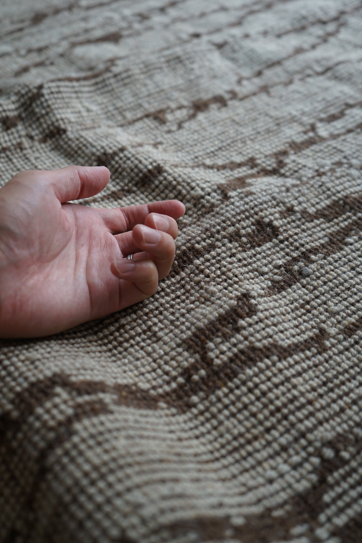 店頭販売 ORIGINAL IRAN QASHQAI KILIM " TRIBE " 204 × 142 cm