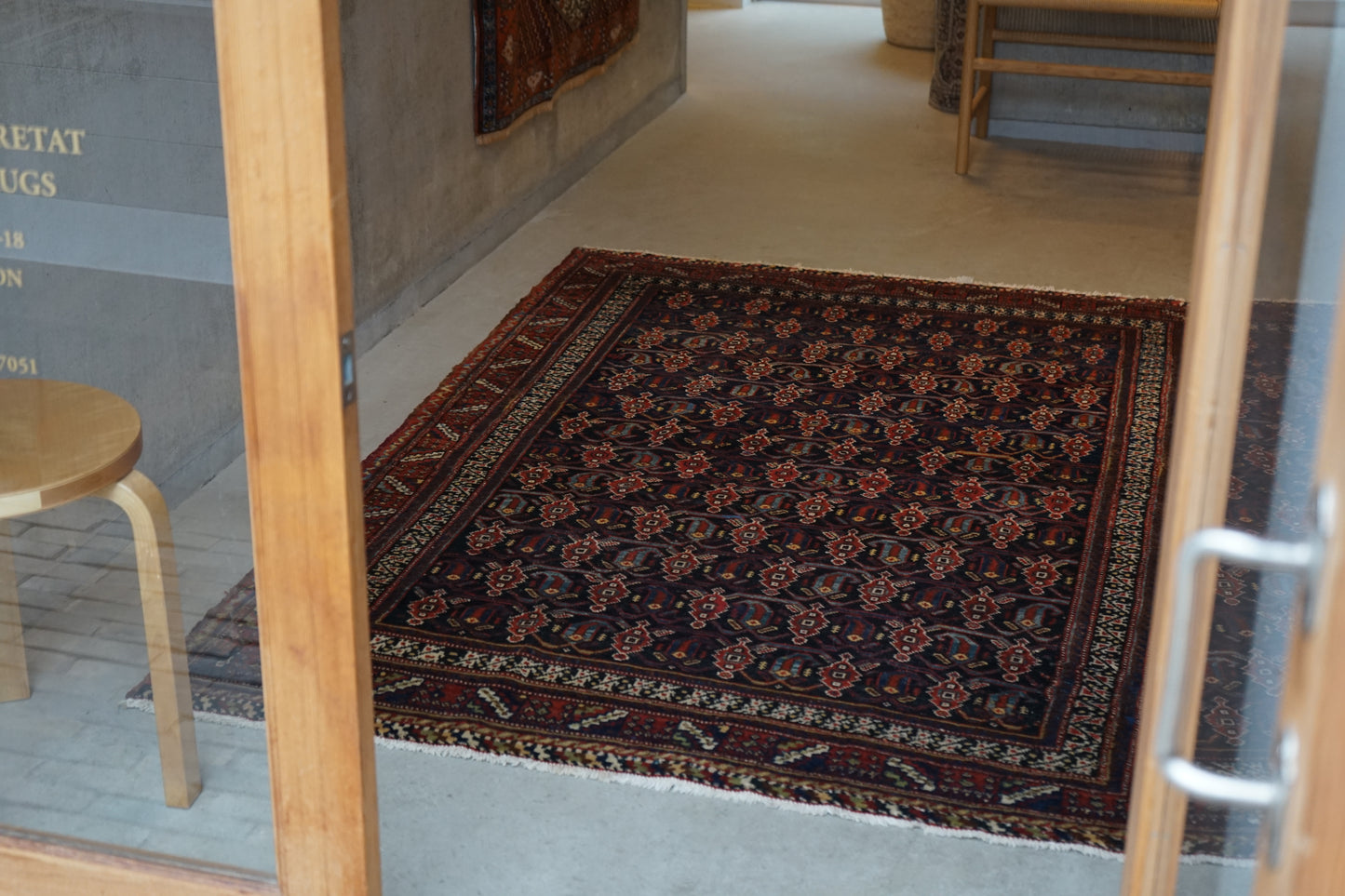 店頭販売 Iran Antique Afshar Boteh Jegheh Bibi Baft IRAN 1770-1790年代 197 × 138 cm