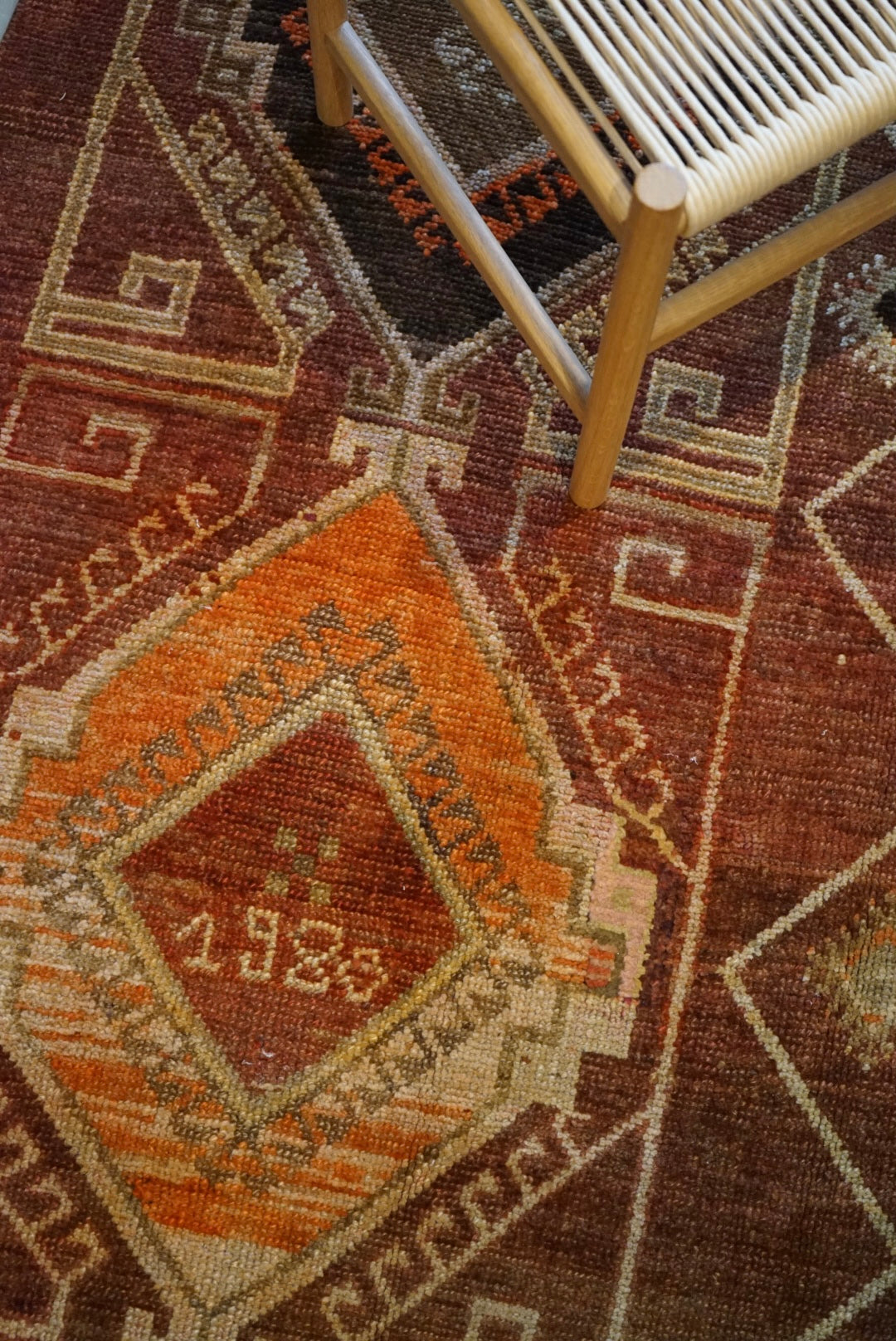 TURKEY VINTAGE ANATORIA BROWN 1980年代 256 × 155 cm No.TR25157