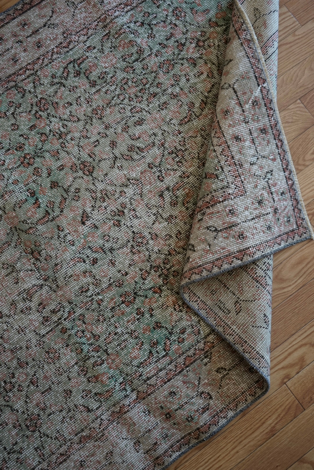 Türkiye Old Isparta Beige , Green 1970年代 203.5 × 114.5 cm No.TR25431