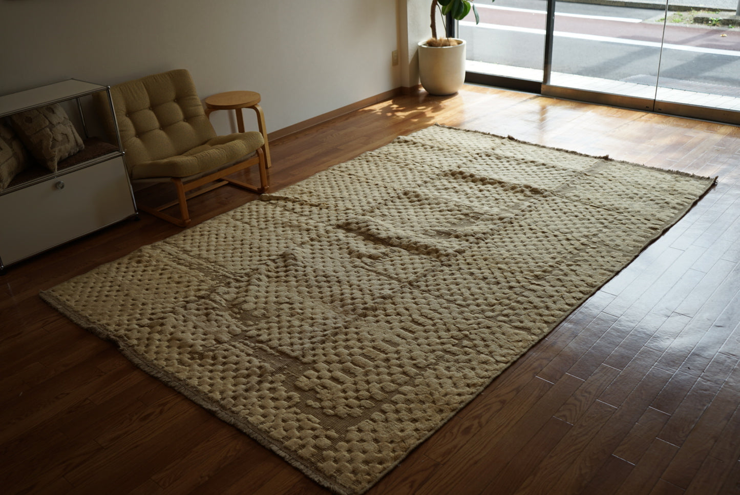 店頭販売 ORIGINAL IRAN QASHQAI KILIM LIVING MAIN SIZE " LAND " 300 × 200 cm