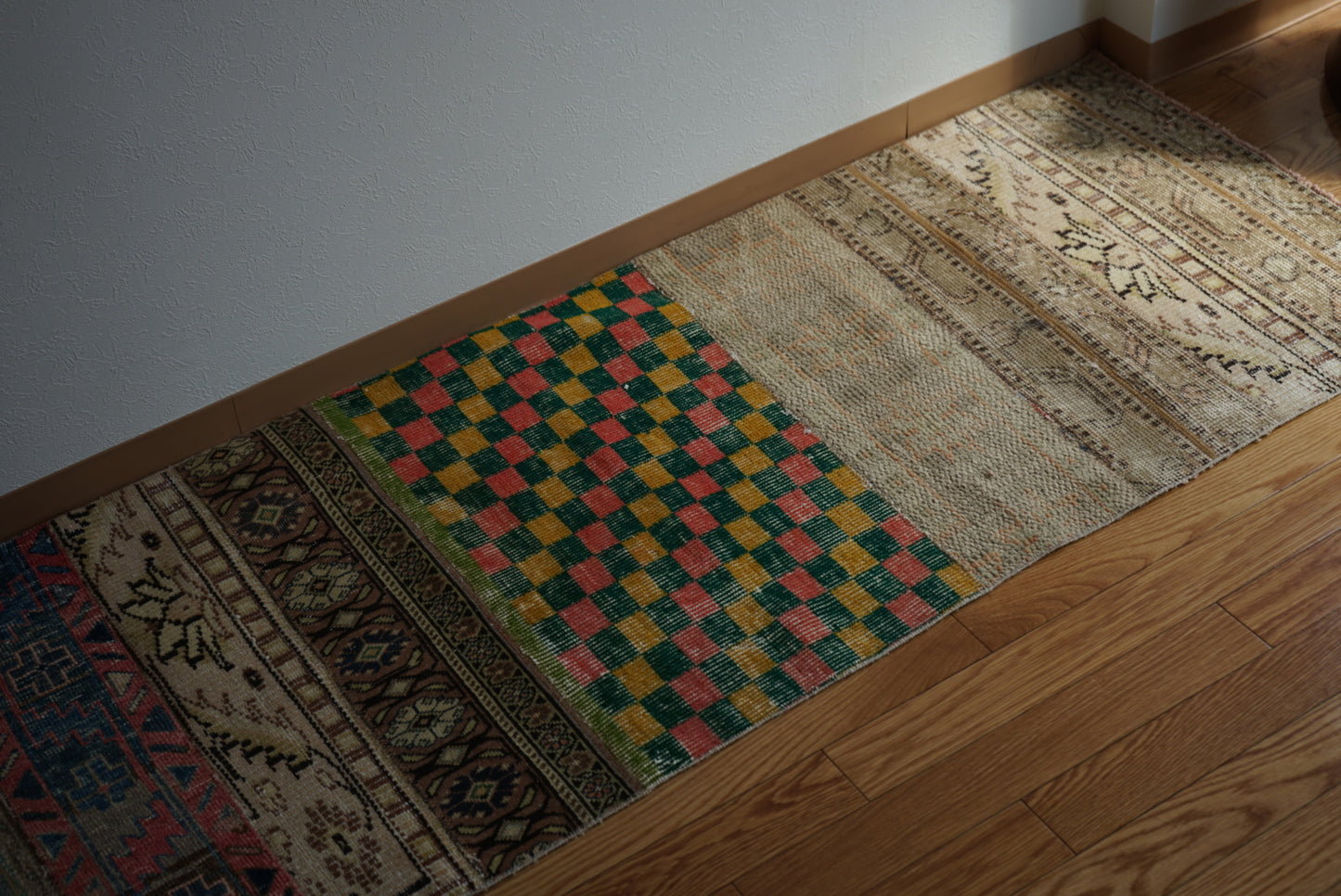 Türkiye Old Isparta Patchwork Runner Size 1970年代 176 × 69 cm No.TR25236