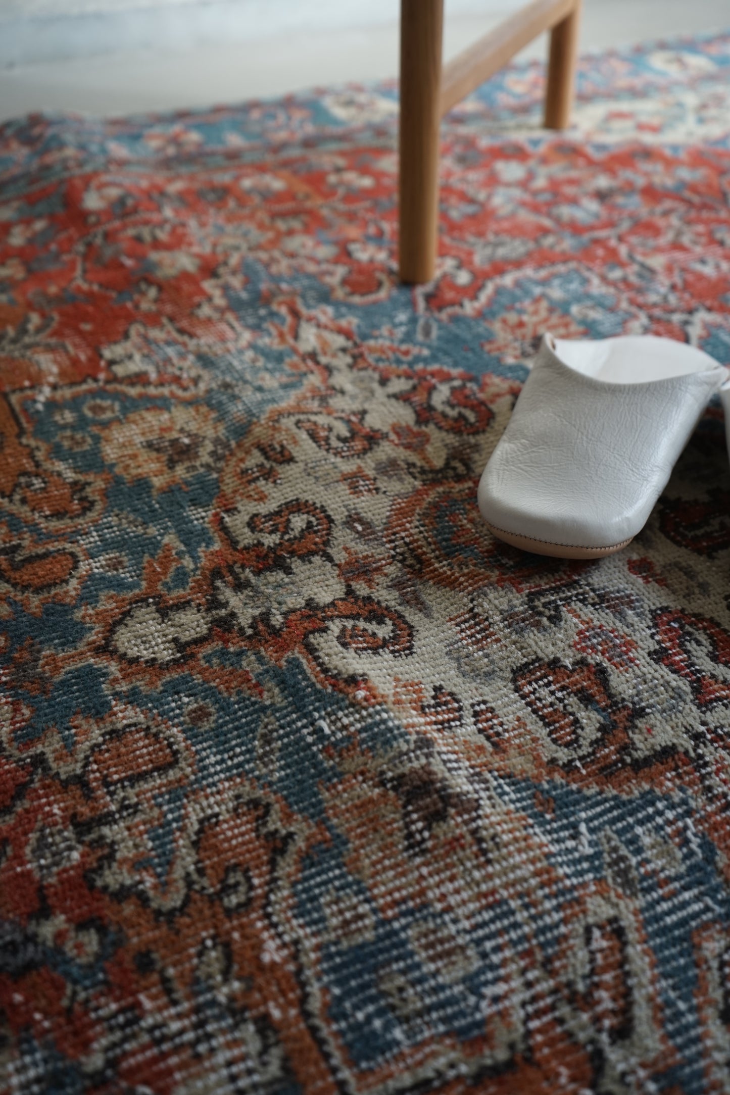 TURKEY OLD ISPARTA TURQUOISE RED 1970年代 261 × 155 cm No.TR25212