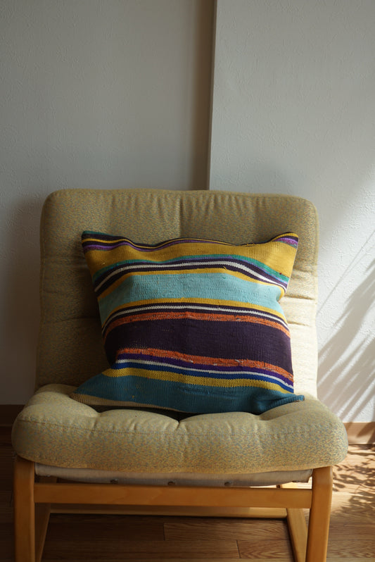 Türkiye Old Kilim Cushion Cover Mix Color 50.5 × 50.5 cm No.TR25432