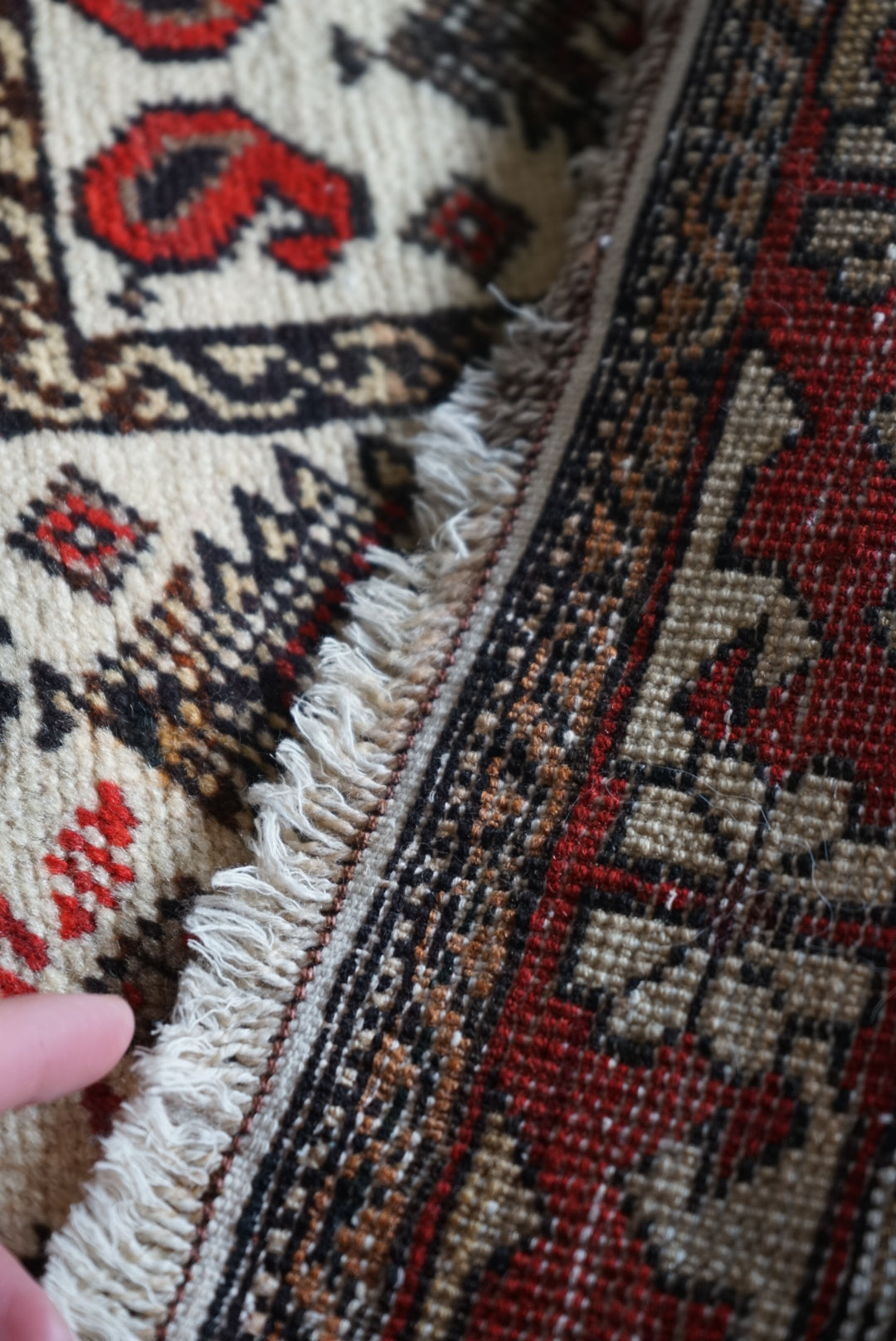 Türkiye Old Anatolia Kid's Prayer rug "Armond" 1960年代 92 × 78 cm No.TR25322