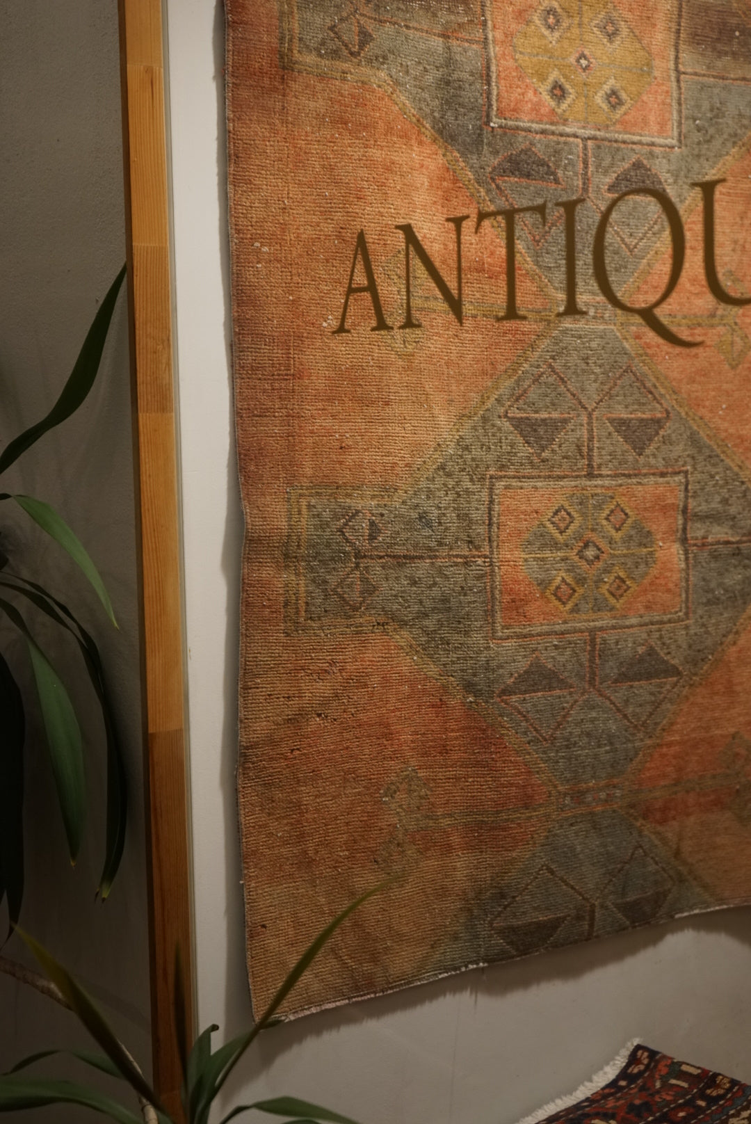 Türkiye Old Oushak Orange Small size 1970年代 137 × 91 cm No.TR25235