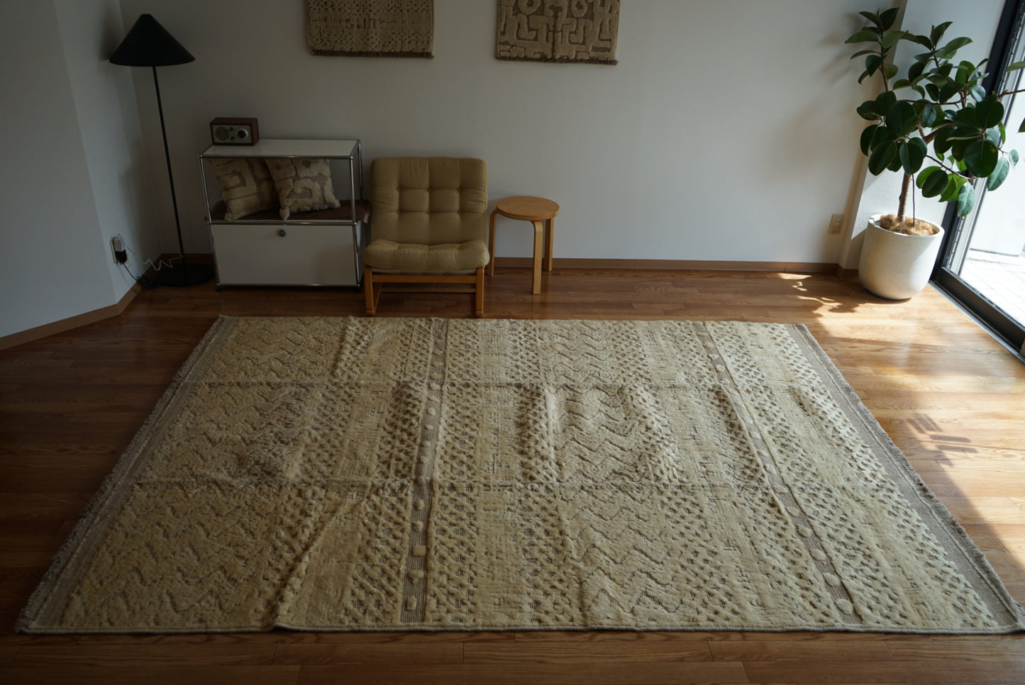 店頭販売 ORIGINAL IRAN  QASHQAI KILIM LIVING MAIN SIZE " MOM " 300 × 200 cm