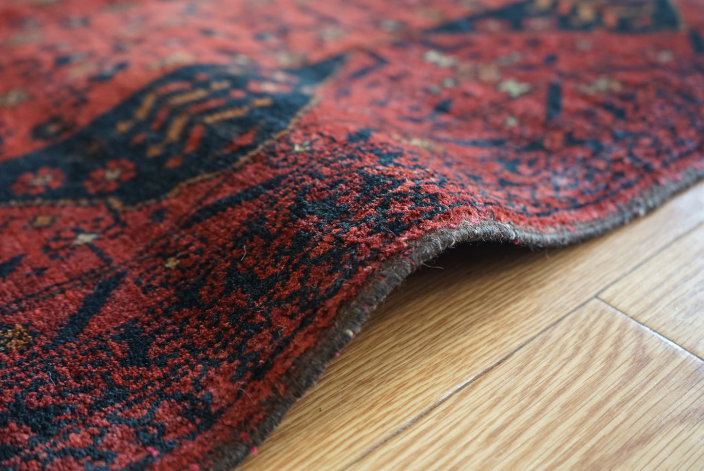 Afghanistan Old Turkmen RichRed 1970年代 177.5 × 142.5 cm No.AF2524
