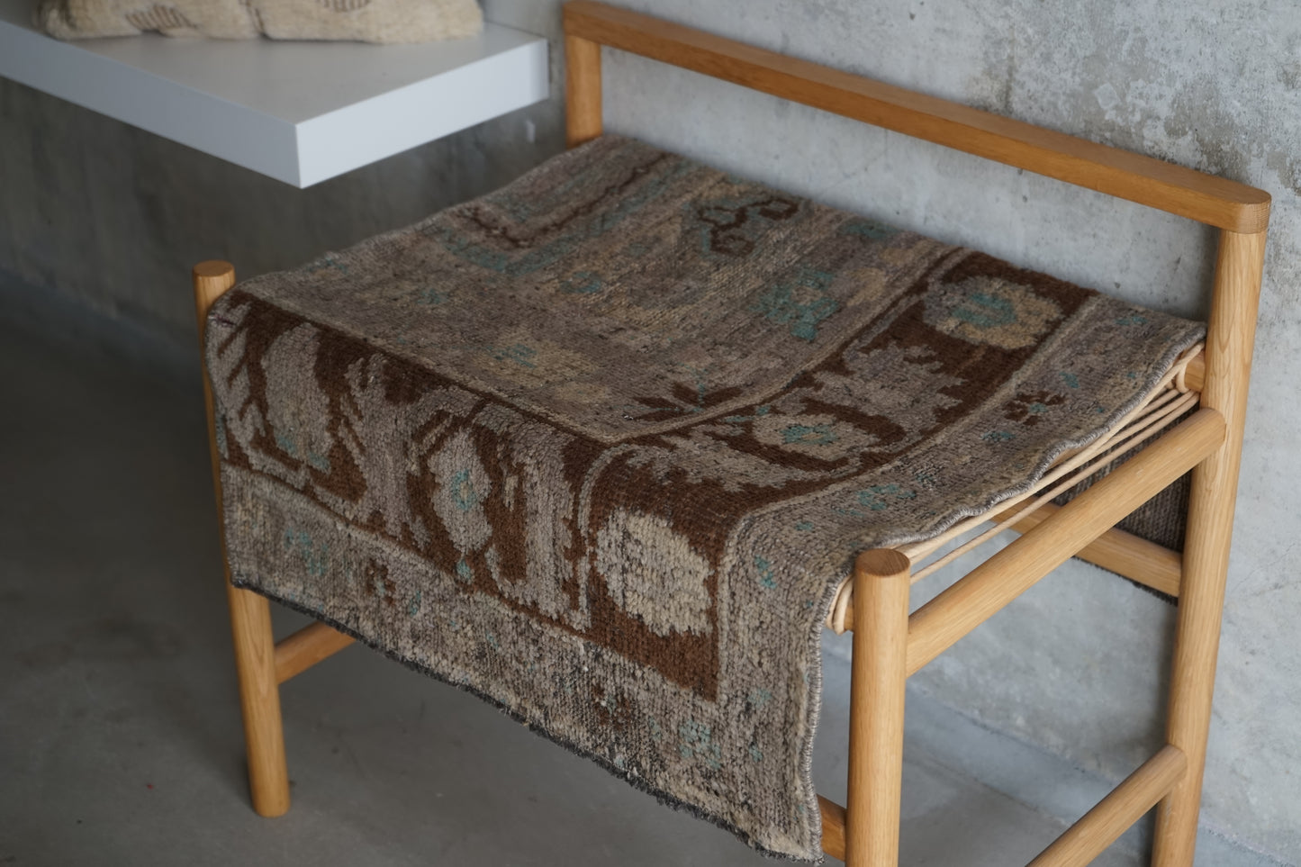 TURKEY VINTAGE SMALL GRAY RUG 78.5 × 54 cm No.TR25170