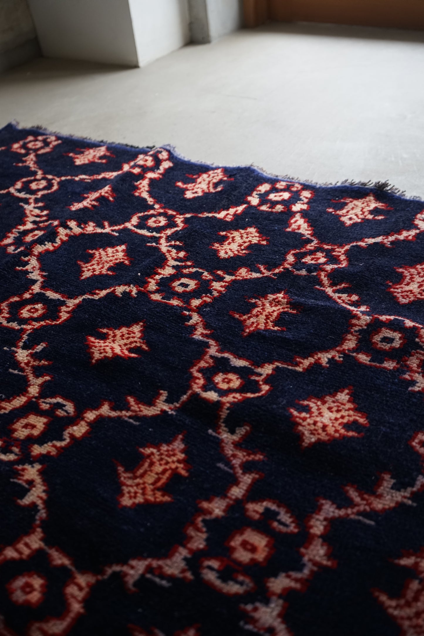 TURKEY OLD ISPARTA NAVY 1970年代 165 × 124 cm No.TR25211