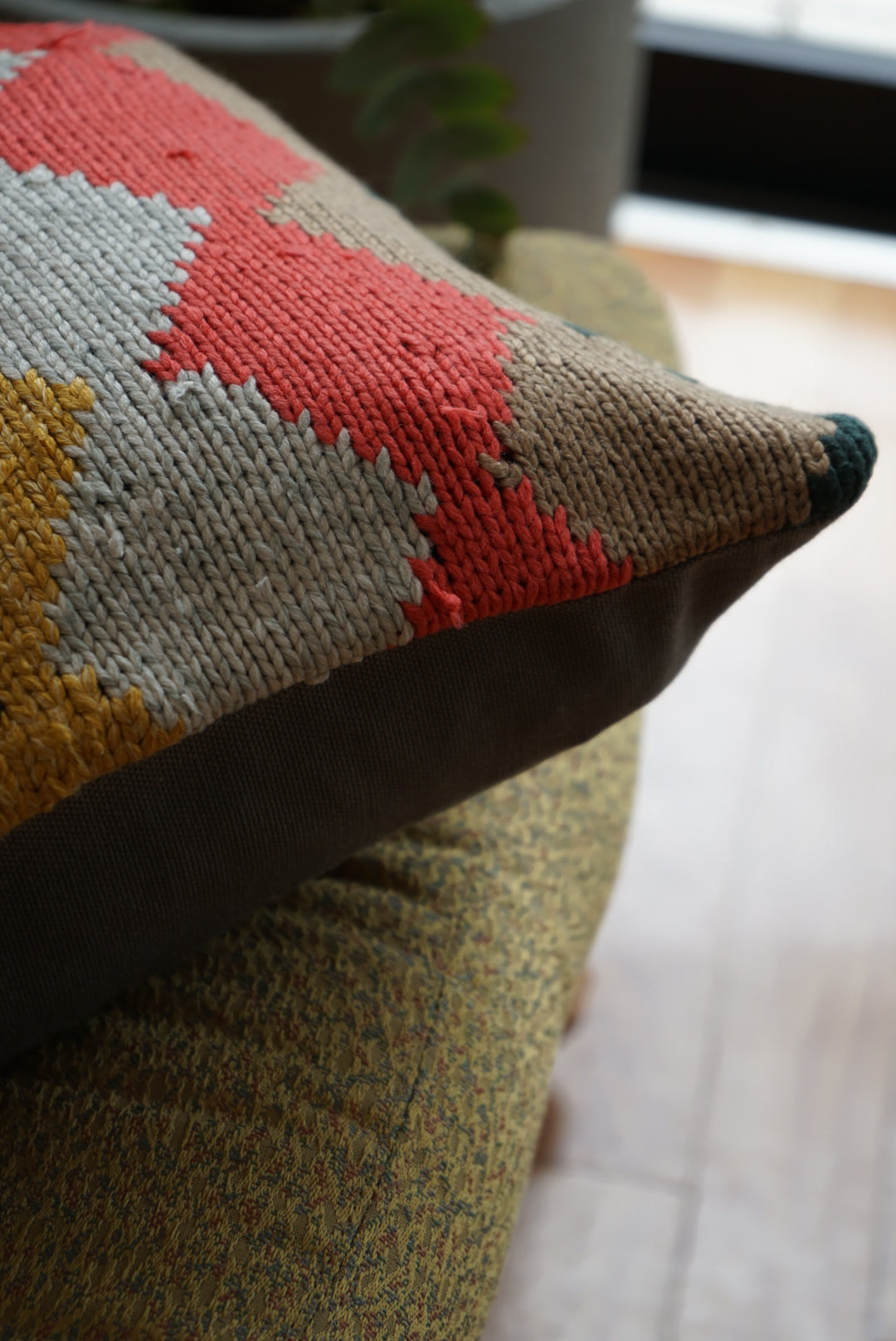 Türkiye Old Kilim Cushion Cover Colorful Diamond 41 × 40 cm No.TR25438