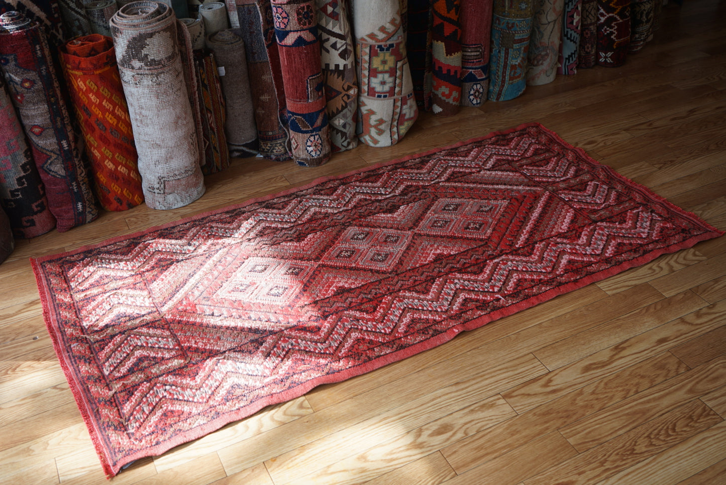 Türkiye Old Kilim Red 1970年代 180 × 88 cm No.TR25268