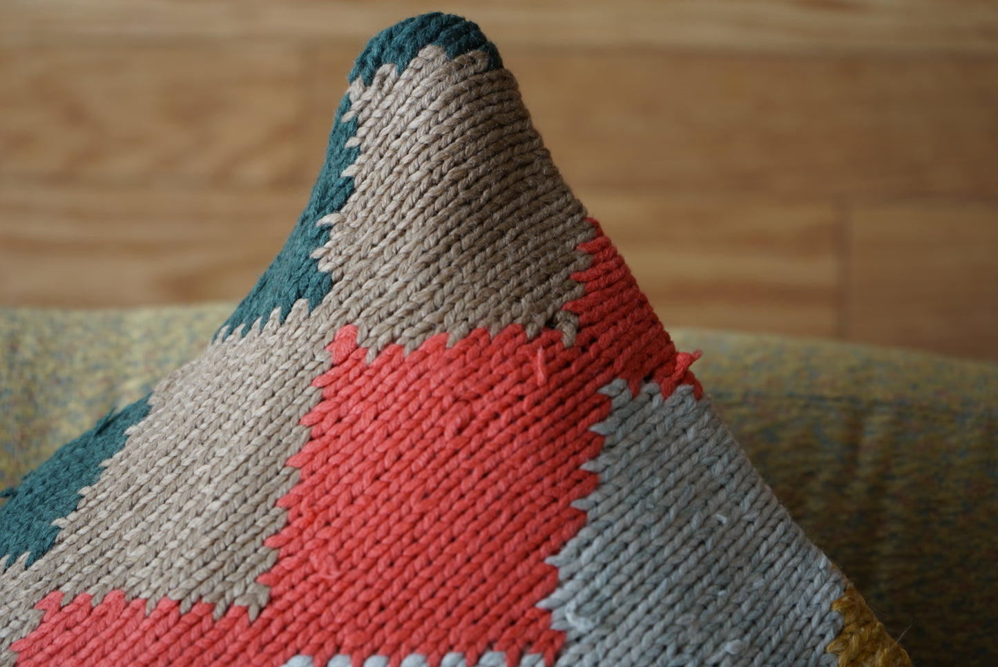 Türkiye Old Kilim Cushion Cover Colorful Diamond 41 × 40 cm No.TR25438
