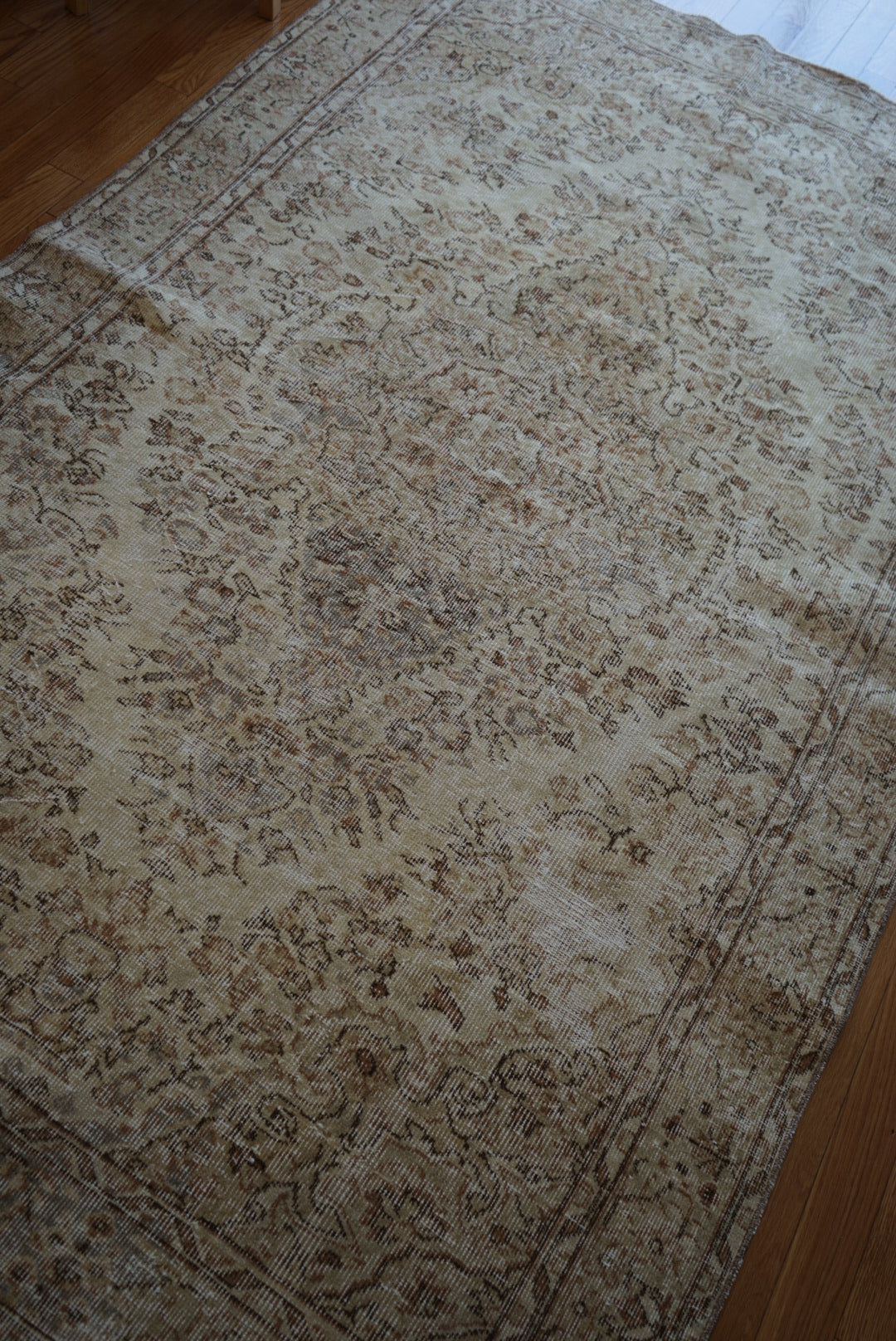 Türkiye Old Isparta Medallion Sweet Beige 1960年代 262.5 × 159.5 cm No.TR25401