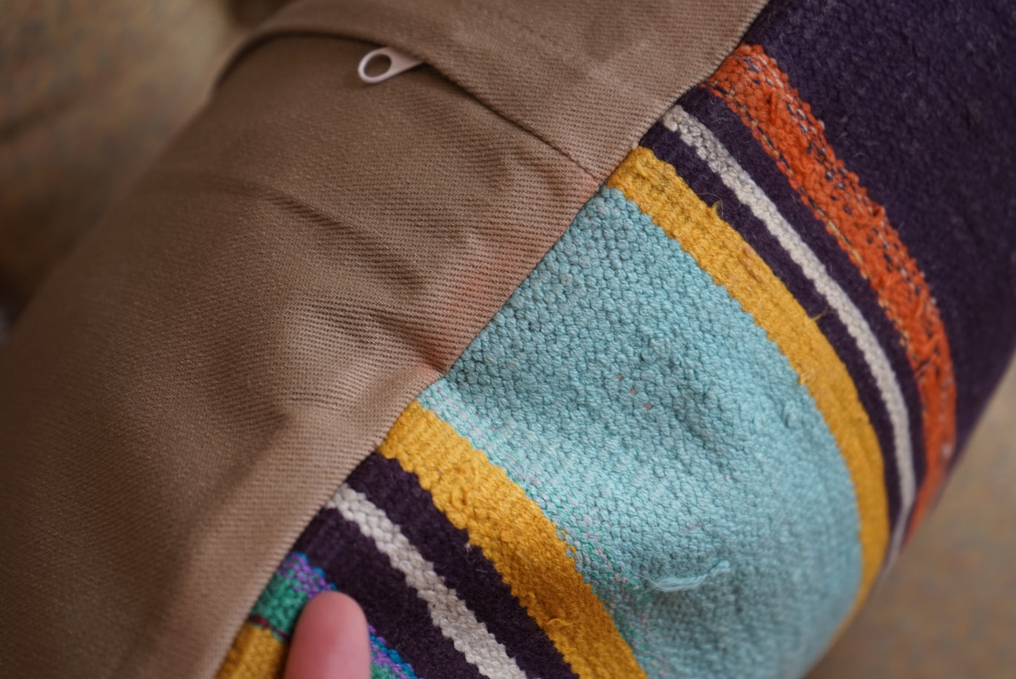 Türkiye Old Kilim Cushion Cover Mix Color 50.5 × 50.5 cm No.TR25432