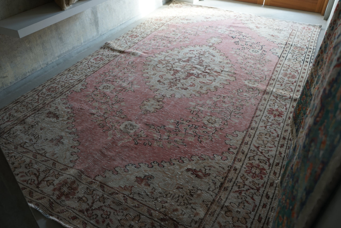 Türkiye Old Isparta Pink 1970年代 312 × 182 cm No.TR25266